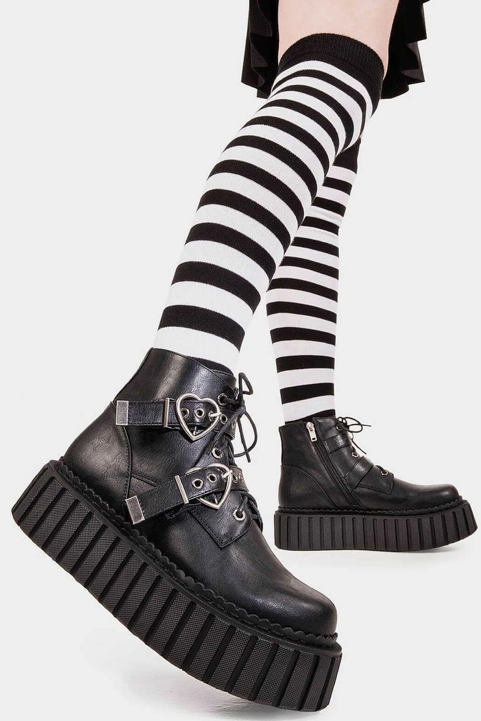Lamoda Creepers>Almost Lover Chunky Ankle Creeper Boots