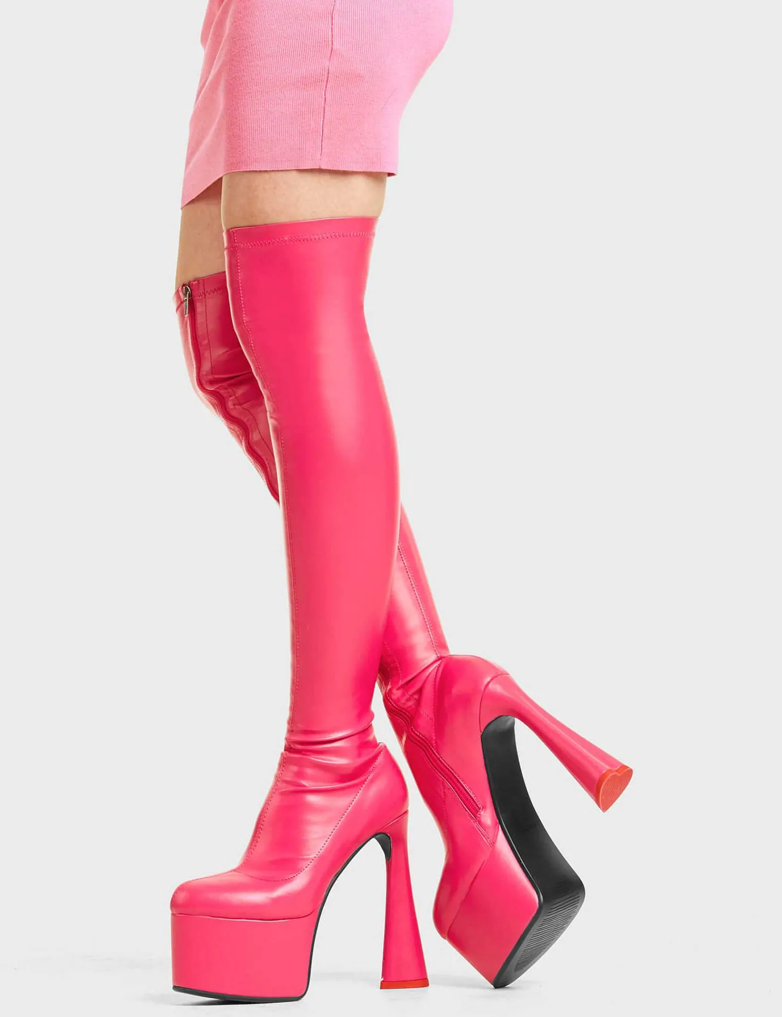 Lamoda Thigh High>Answer Platform Thigh High Boots