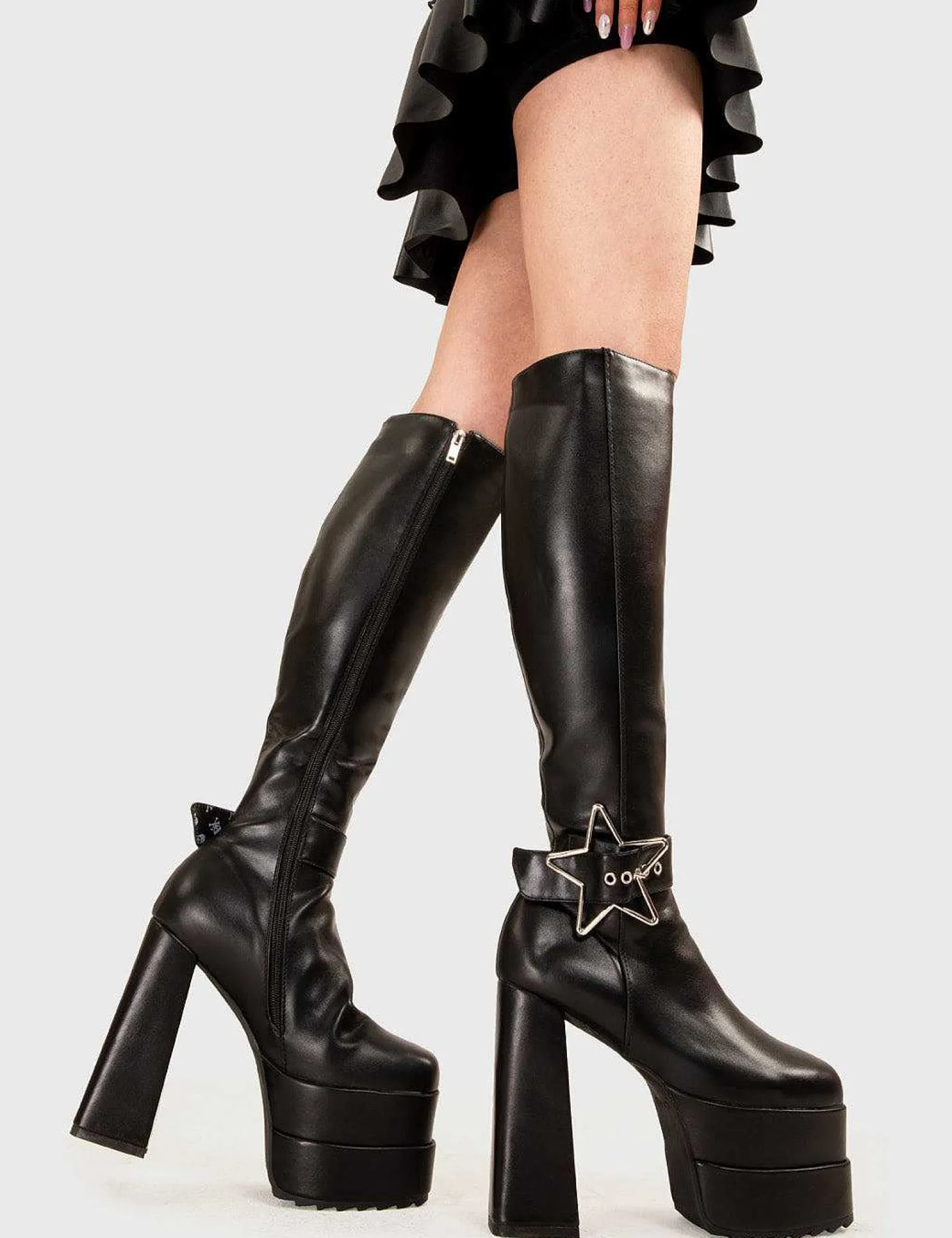 Lamoda Knee High>Asteroid Platform Knee High Boots