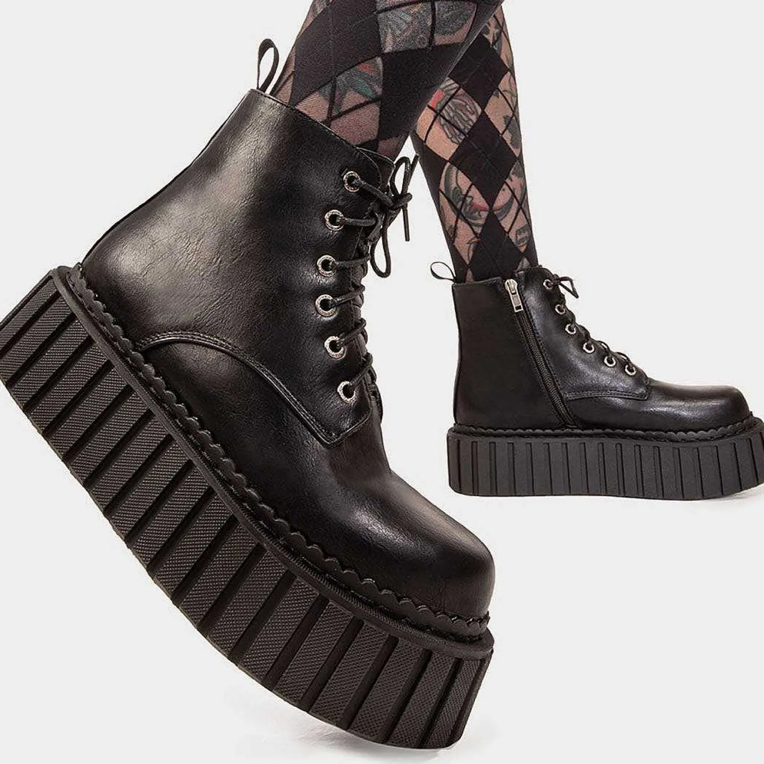 Lamoda Ankle>Back 2 The Future Chunky Ankle Creeper Boots