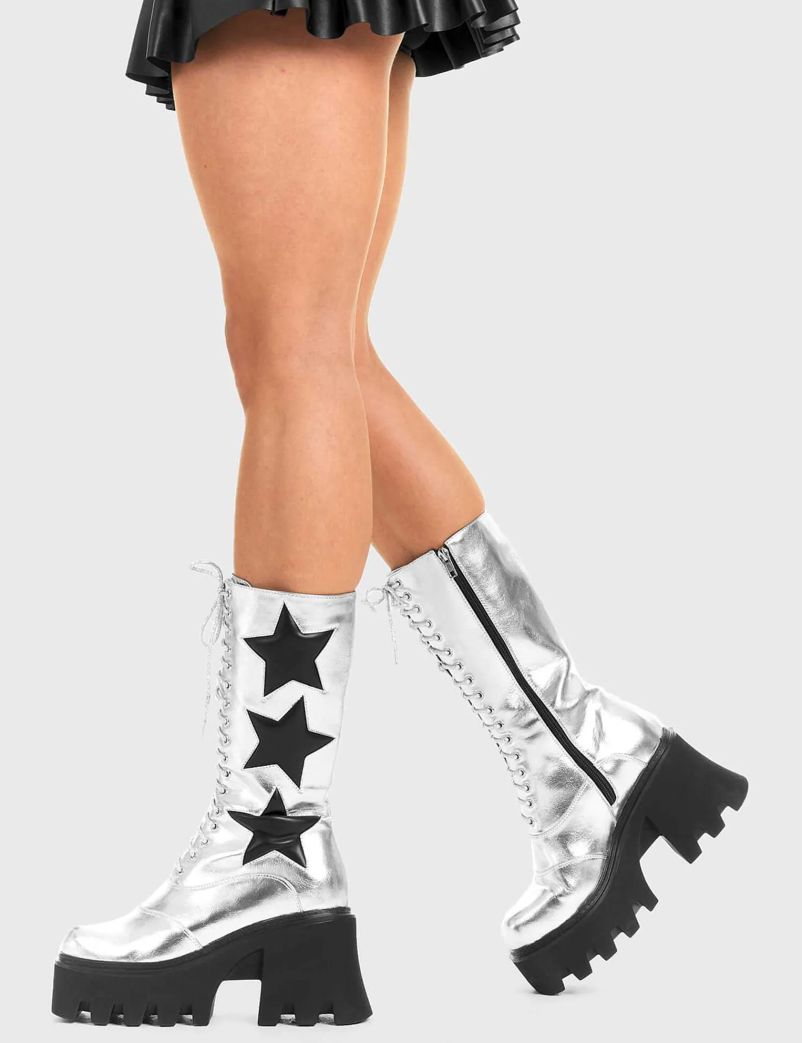 Lamoda Calf>Big League Chunky Platform Calf Boots