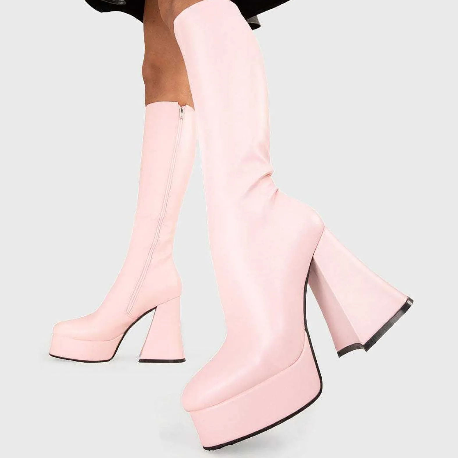 Lamoda Knee High>Black Swan Platform Knee High Boots