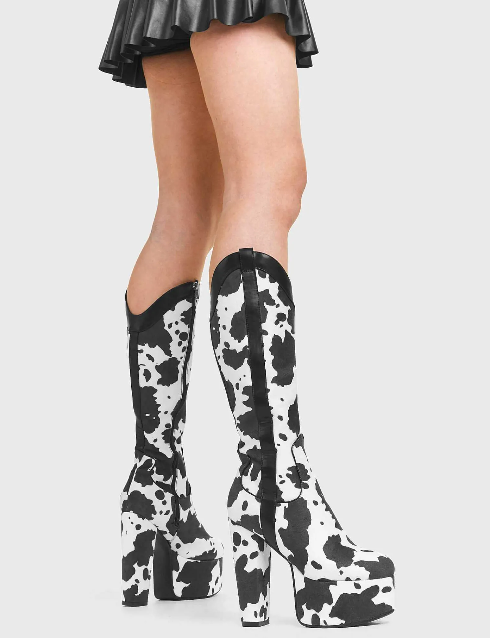 Lamoda Platform>Cowgirl Platform Knee High Boots