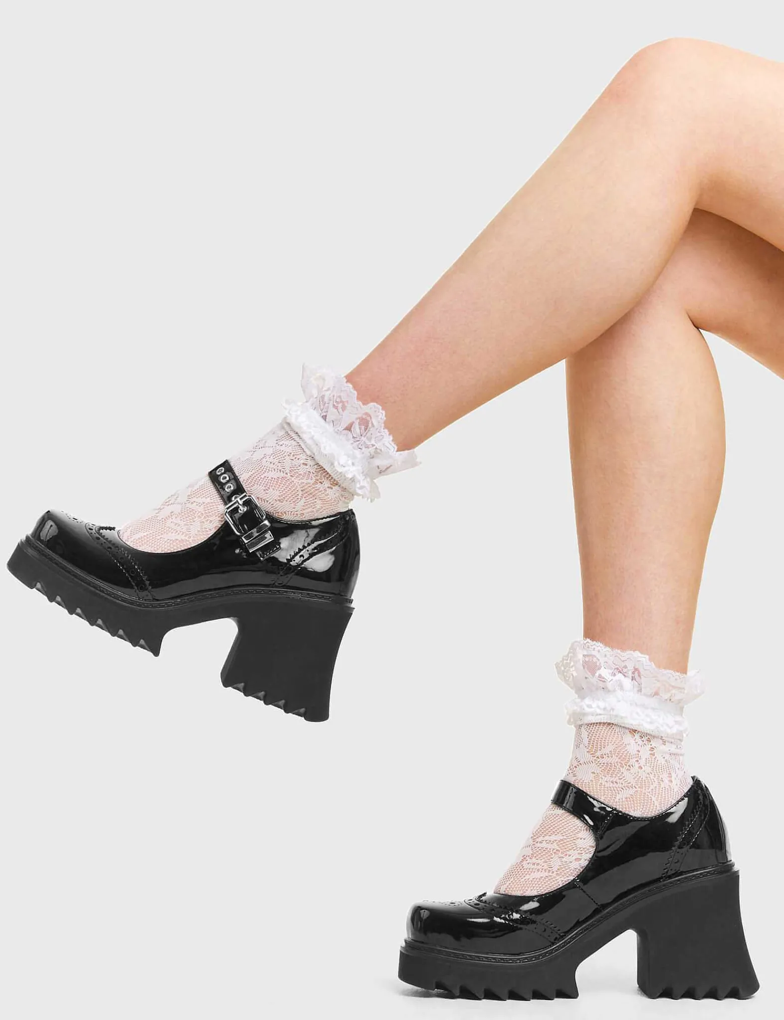 Lamoda Mary Janes>Daring Chunky Mary Jane Shoes