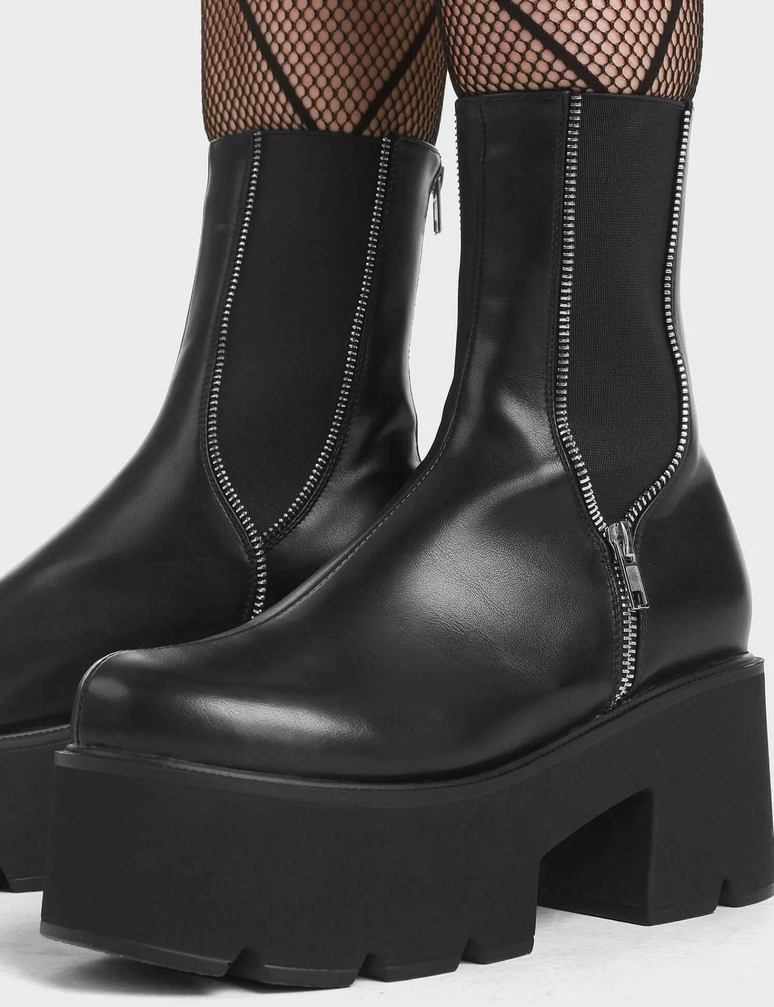 Lamoda Chunky>Dilemma Chunky Platform Ankle Boots