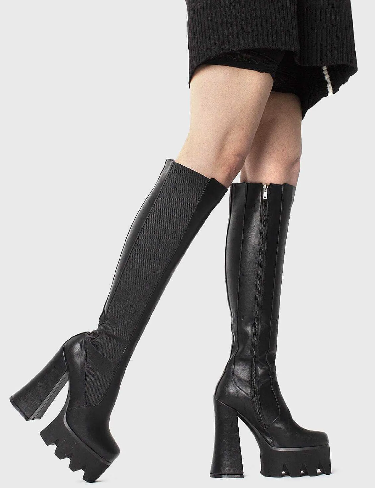 Lamoda Knee High>Disco Inferno Platform Knee High Boots