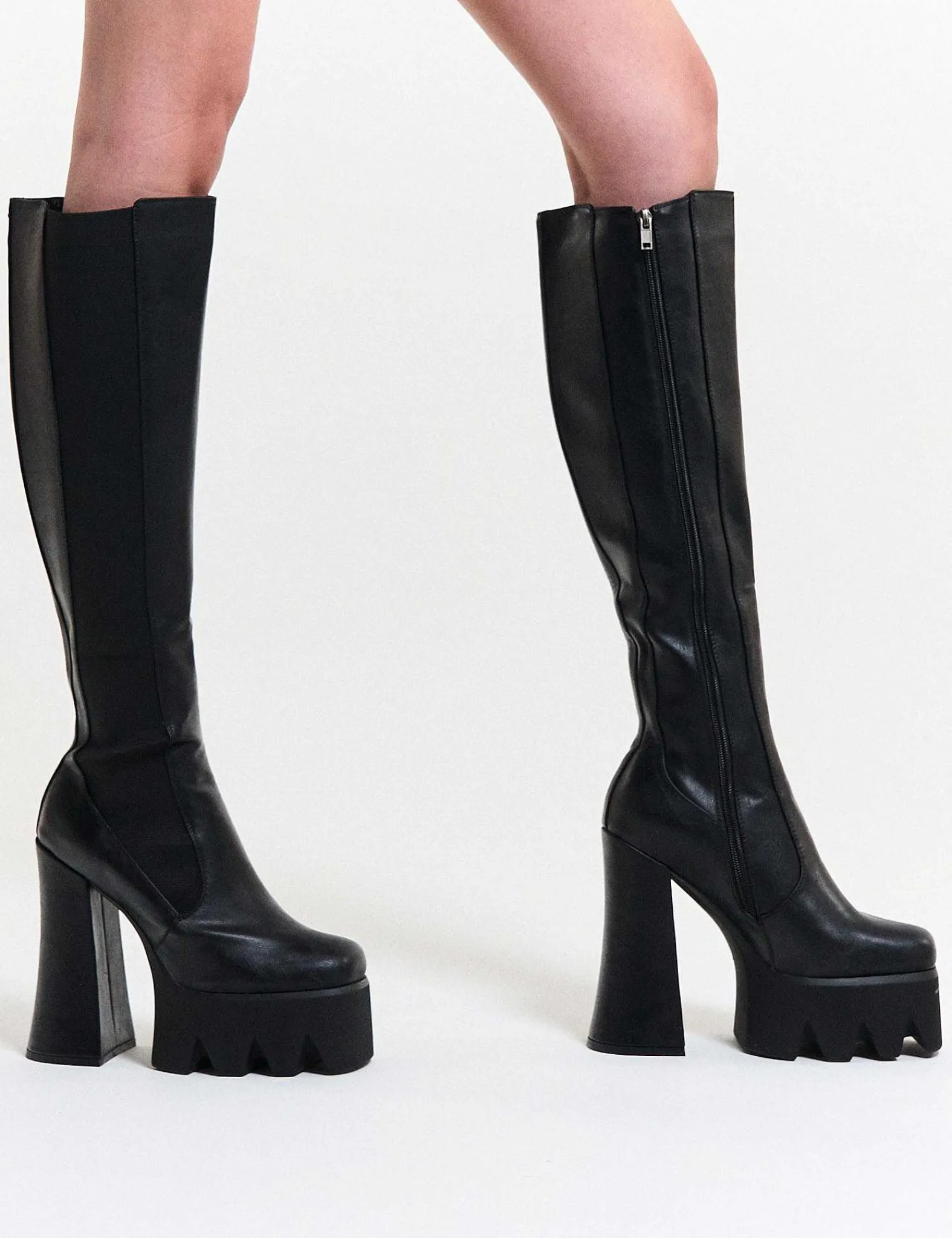 Lamoda Knee High>Disco Inferno Platform Knee High Boots