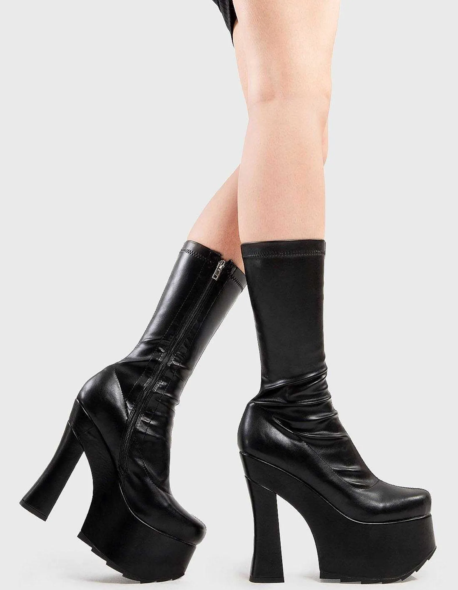 Lamoda Calf>Do For Love Platform Calf Boots