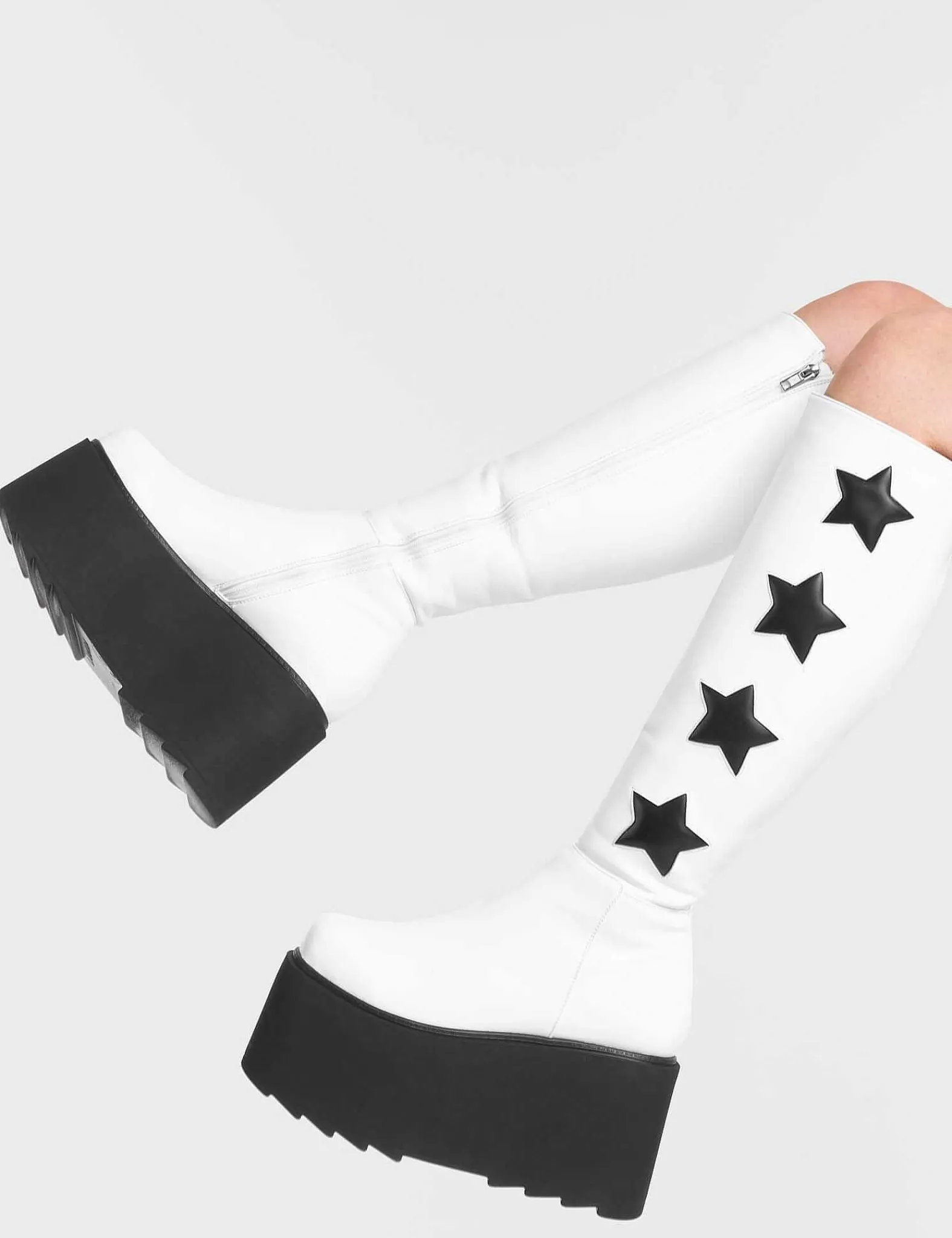 Lamoda Chunky>Extraterrestrial Platform Knee High Boots