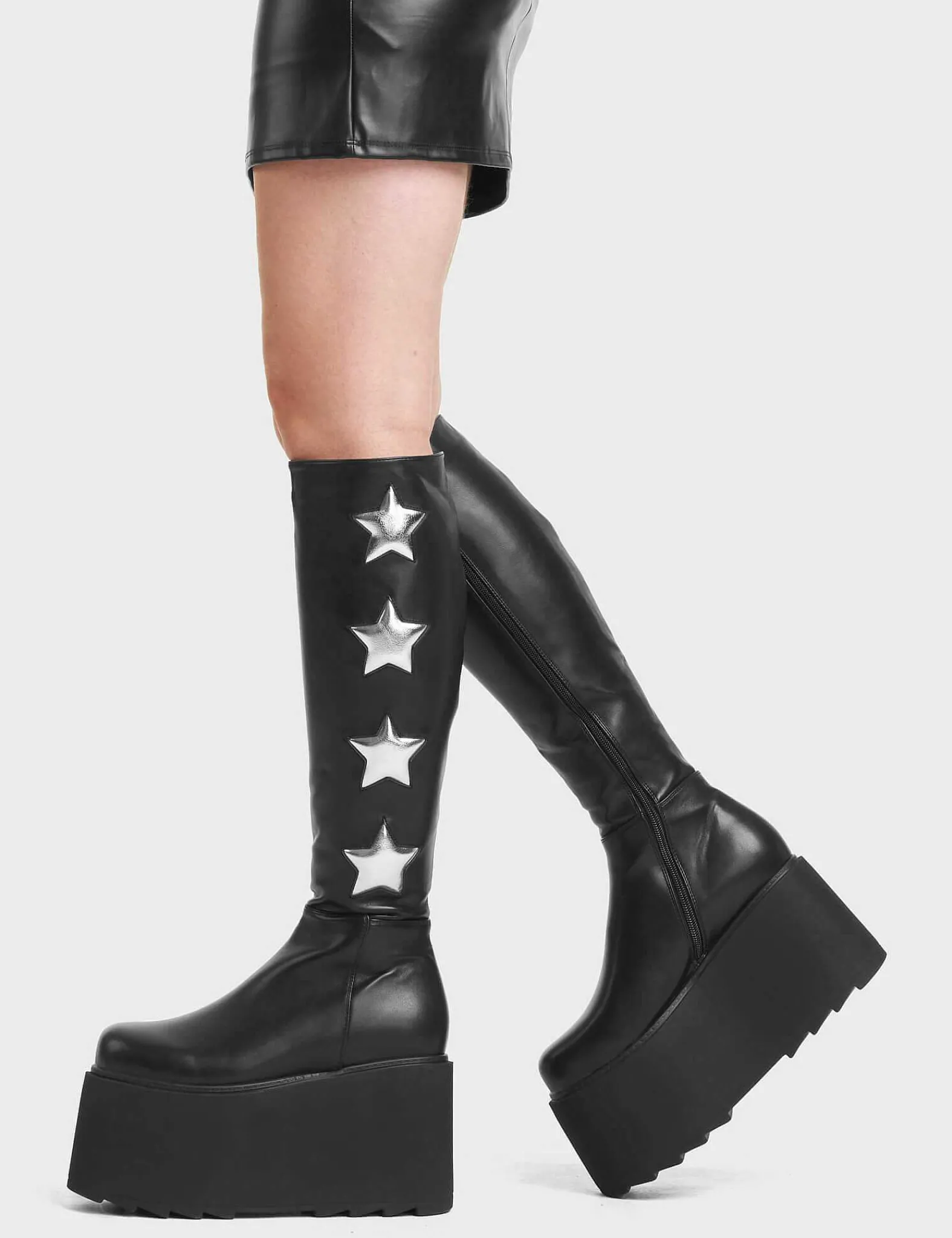 Lamoda Chunky>Extraterrestrial Platform Knee High Boots