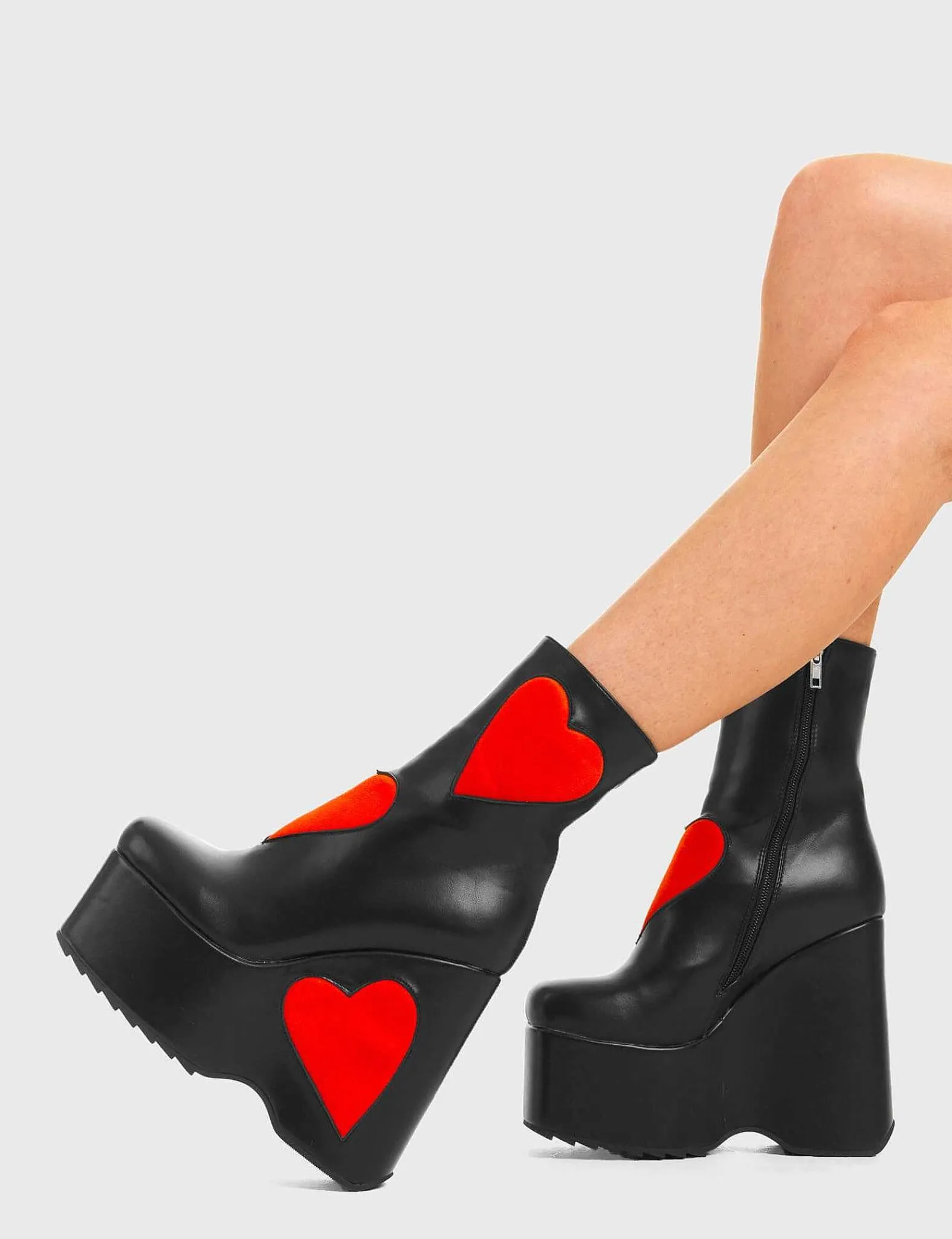 Lamoda Ankle>Full Time Lover Chunky Platform Ankle Boots