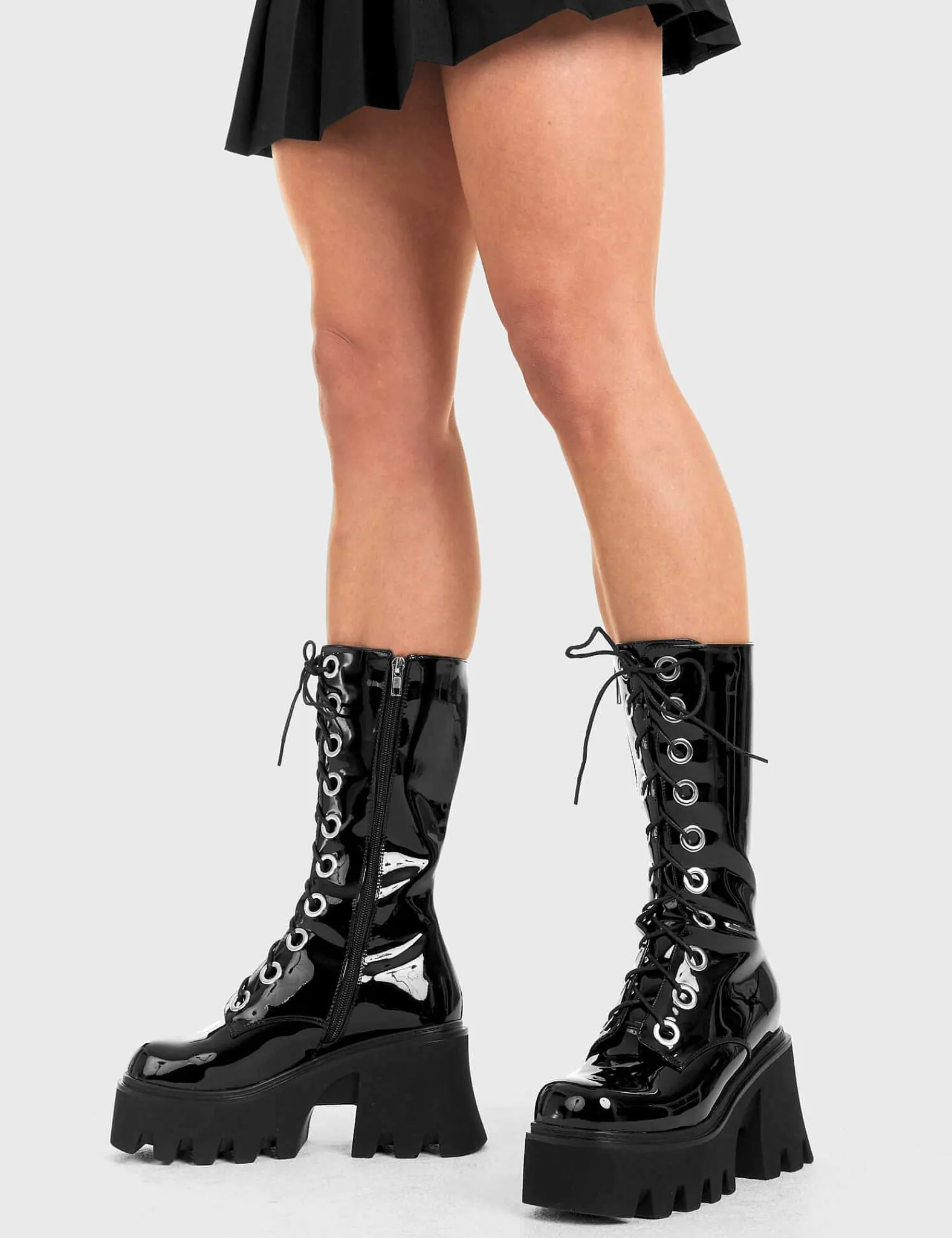 Lamoda Calf>Get Paid Chunky Platform Calf Boots