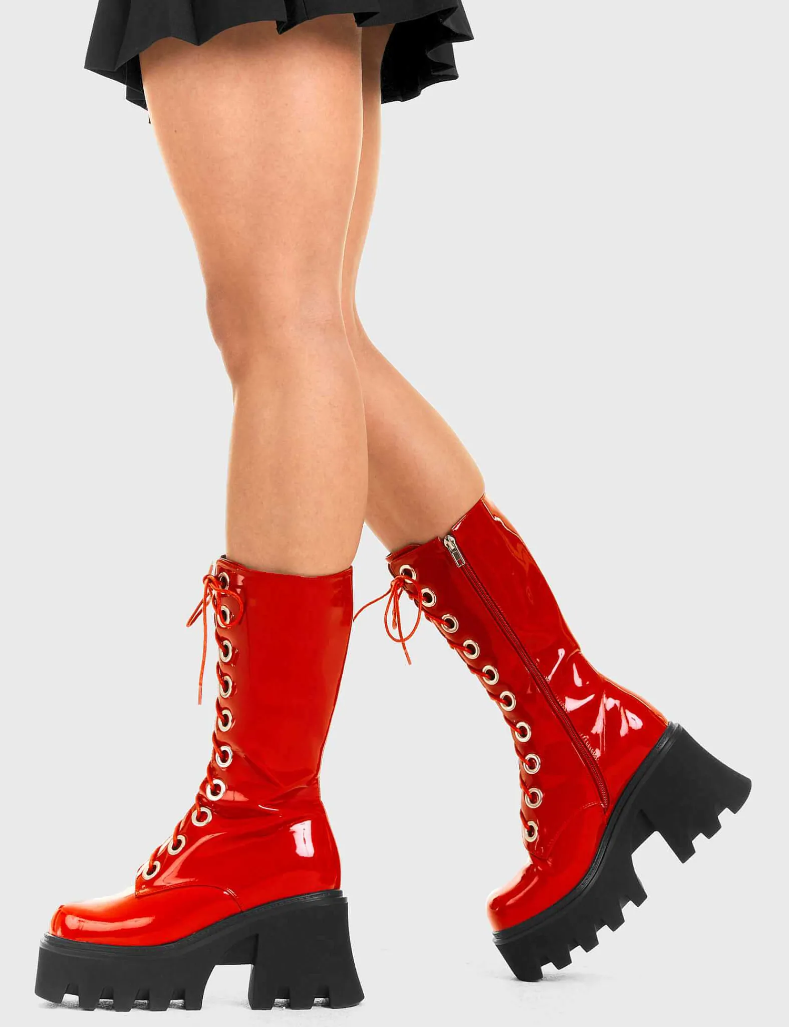 Lamoda Calf>Get Paid Chunky Platform Calf Boots