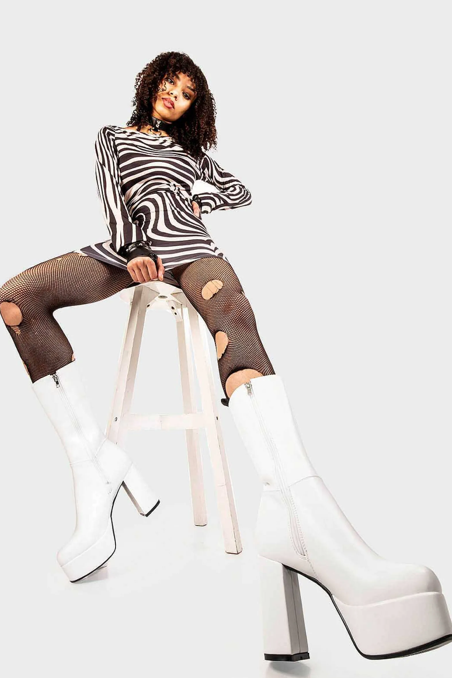 Lamoda Calf>Going Under Platform Calf Boots