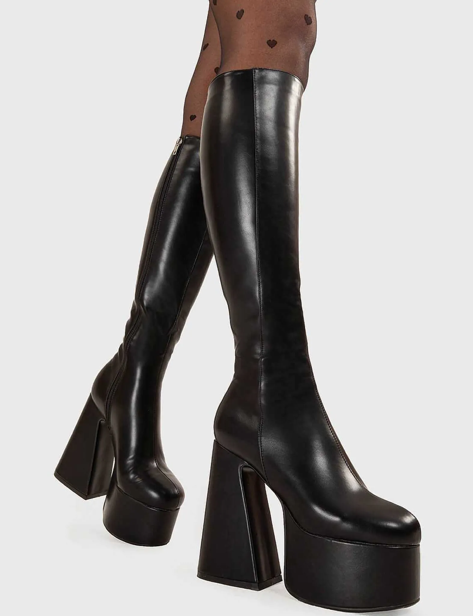 Lamoda Platform>Hate You Platform Knee High Boots