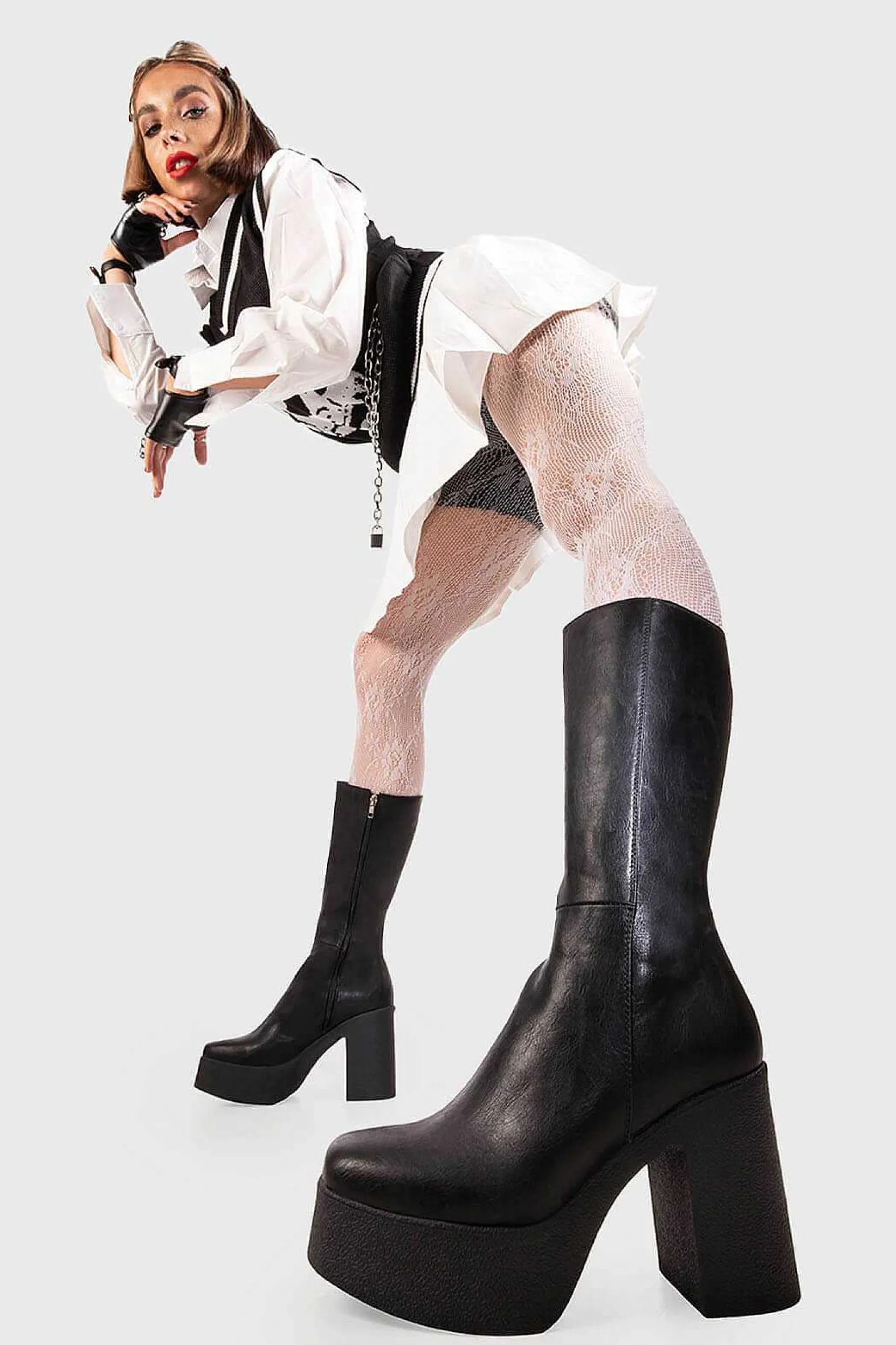 Lamoda Calf>Holler Back Platform Wide Calf Boots