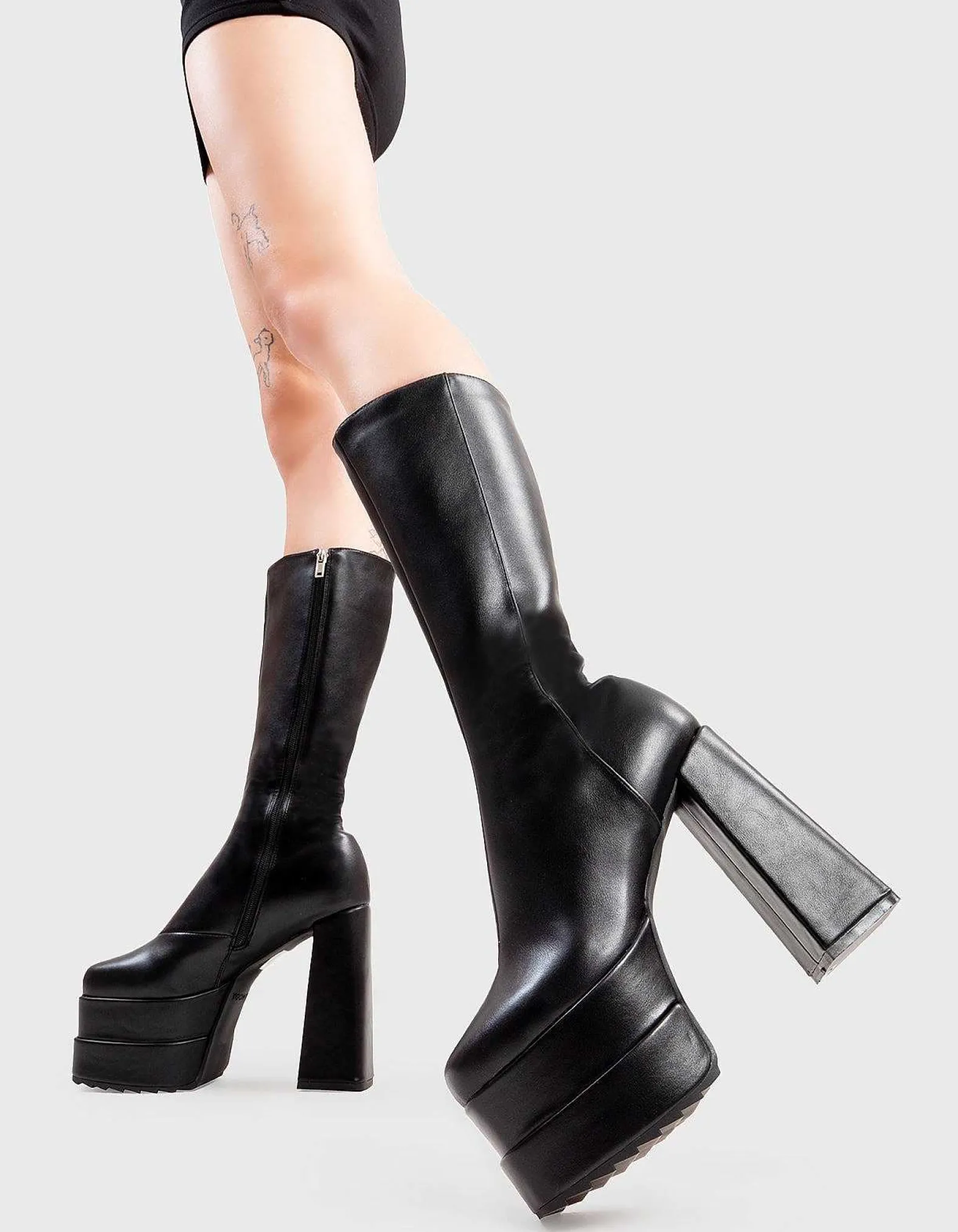 Lamoda Calf>Home Wrecker Platform Calf Boots