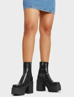 Lamoda Knee High>I Gotta Feeling Chunky Platform Ankle Boots