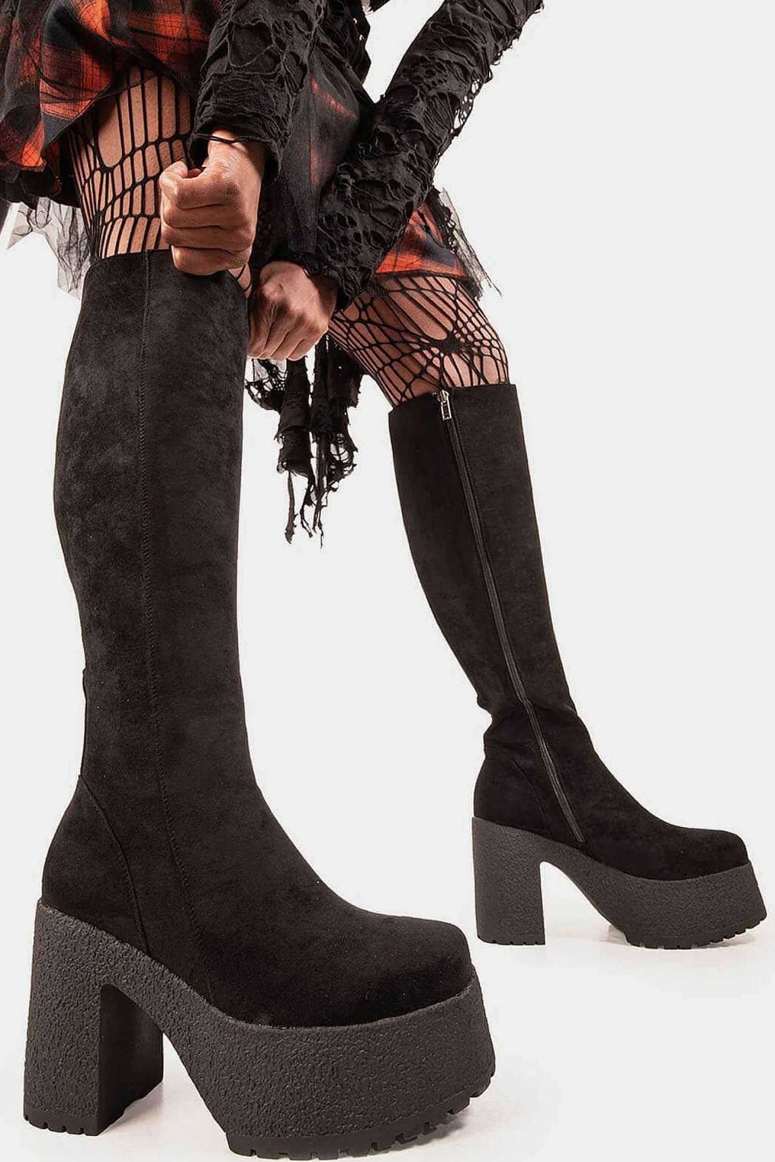 Lamoda Knee High>I'M What You Want Knee High Platform Boots