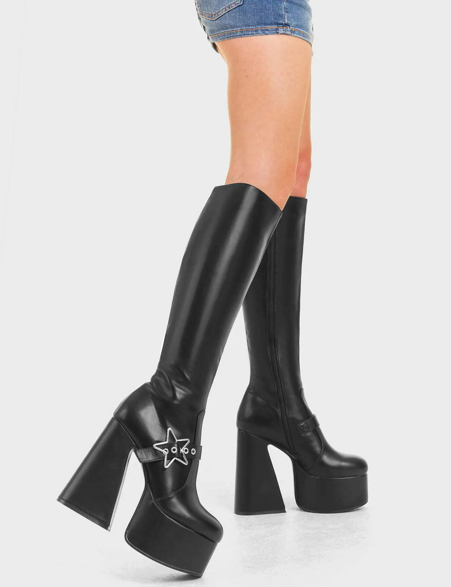 Lamoda Platform>I'M Your Star Platform Knee High Boots