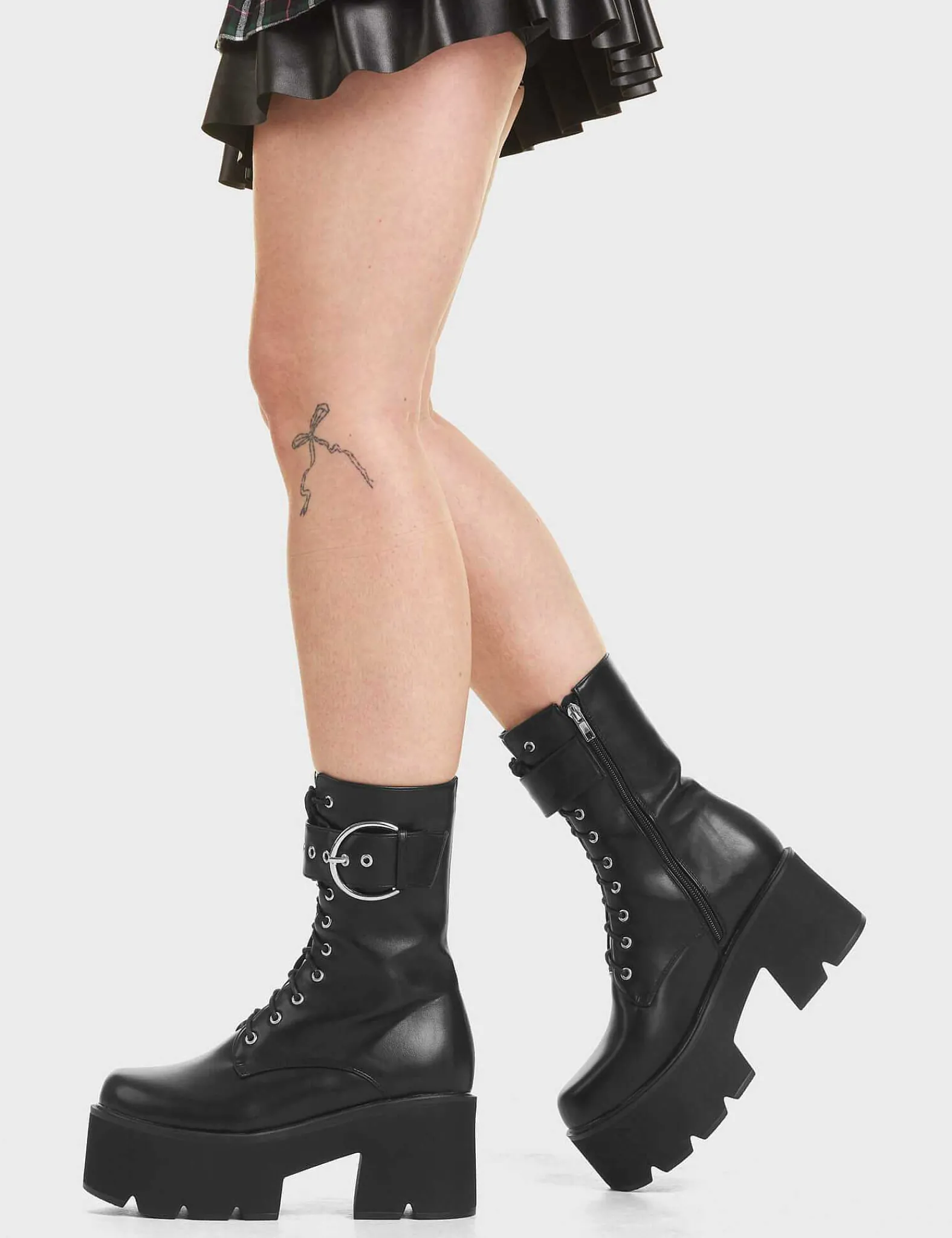 Lamoda Chunky>Injustice Chunky Platform Ankle Boots