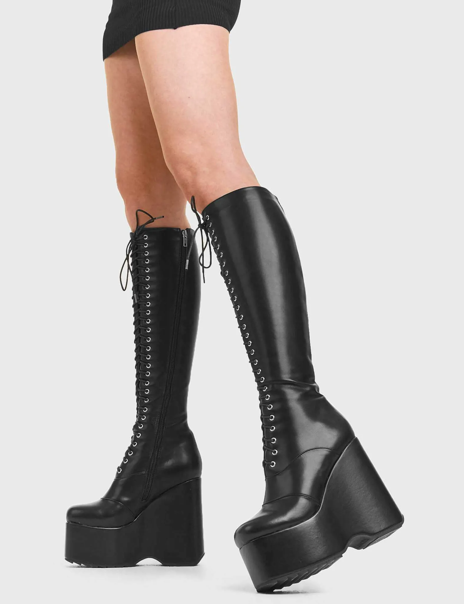 Lamoda Knee High>Kiss City Chunky Platform Knee High Boots