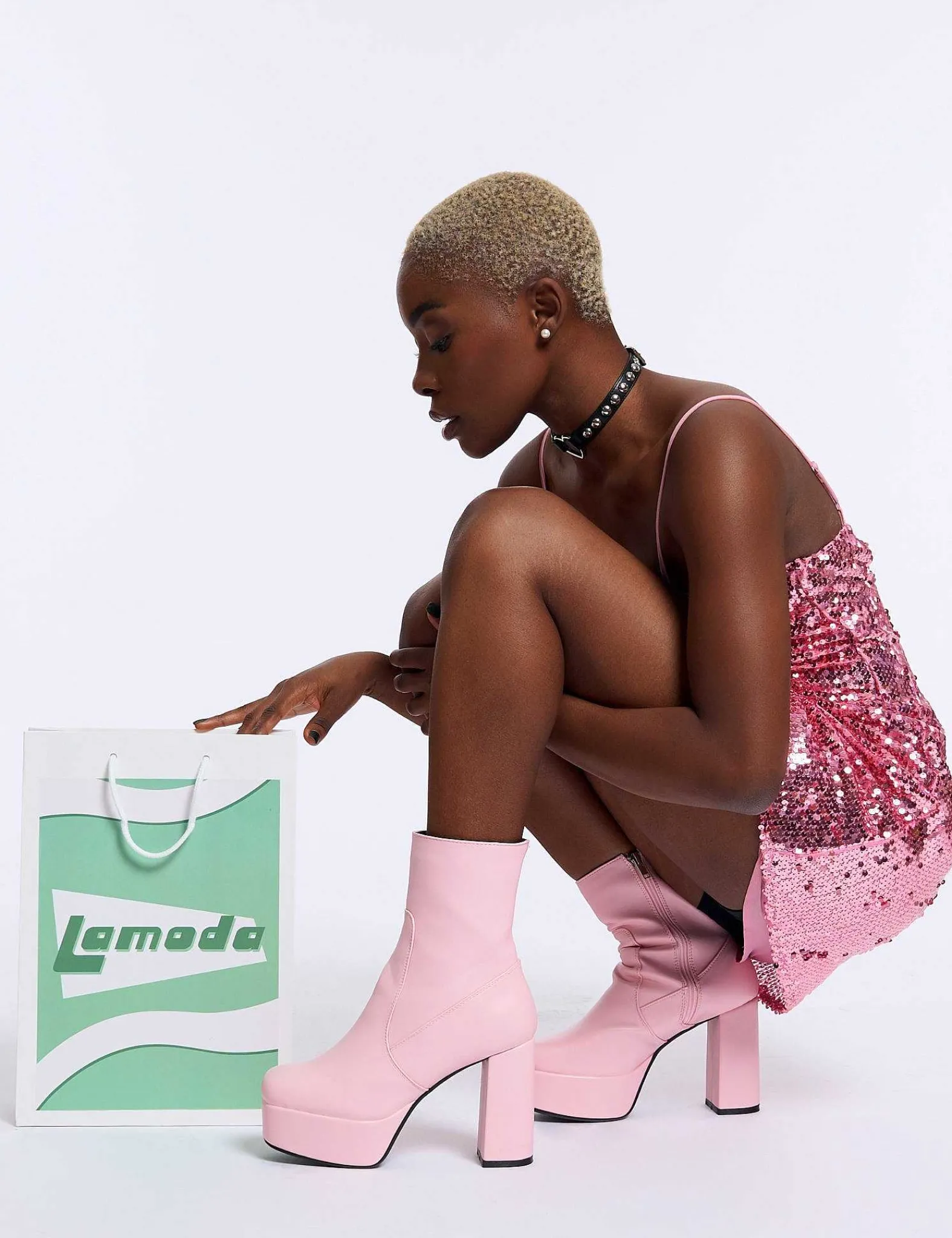 Lamoda Ankle>Making Moves Platform Ankle Boots