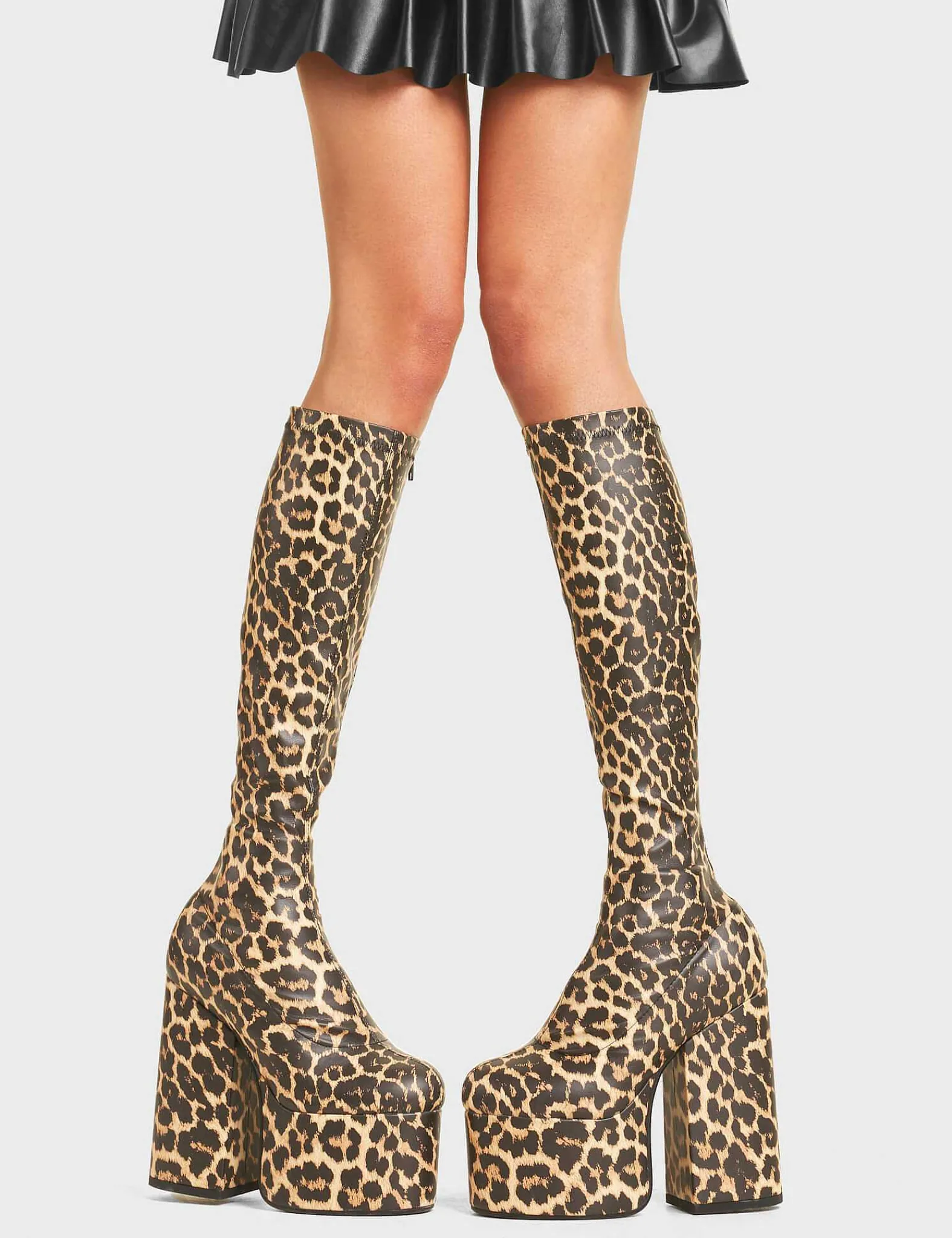 Lamoda Knee High>Messenger Platform Knee High Boots