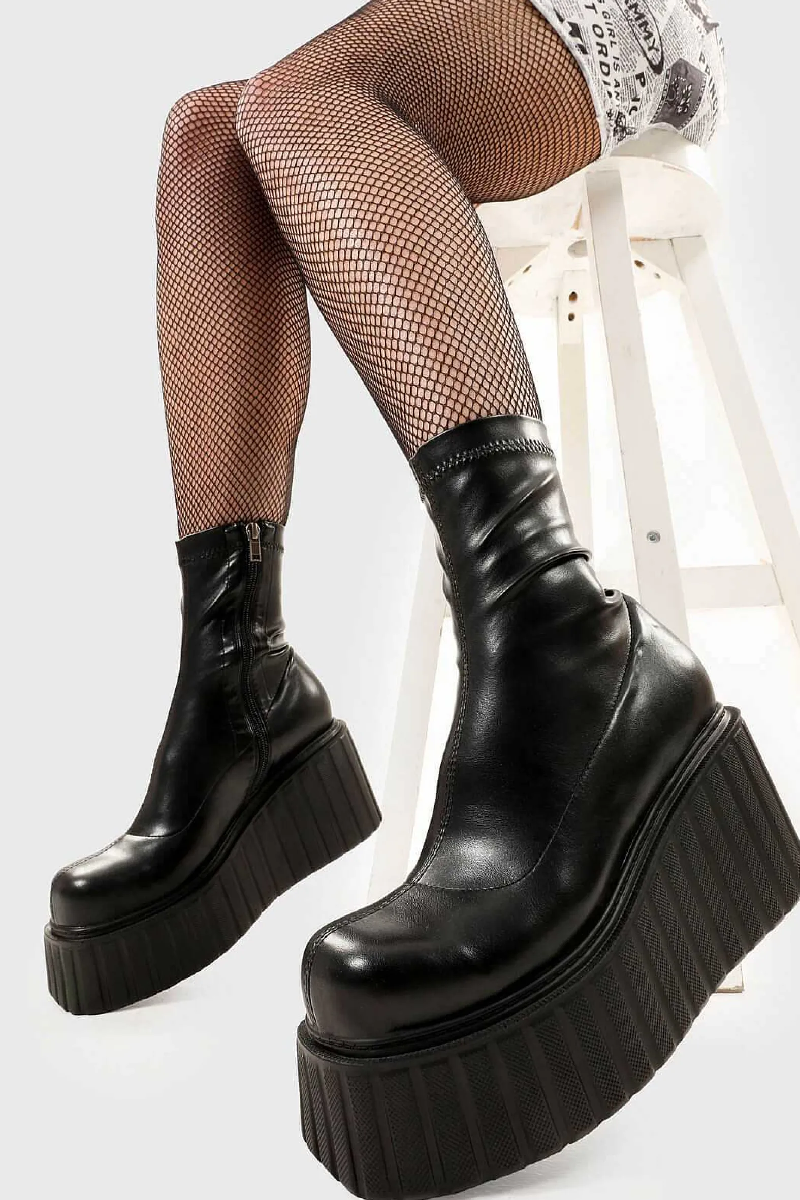 Lamoda Ankle>Muster Up Chunky Ankle Creeper Boots