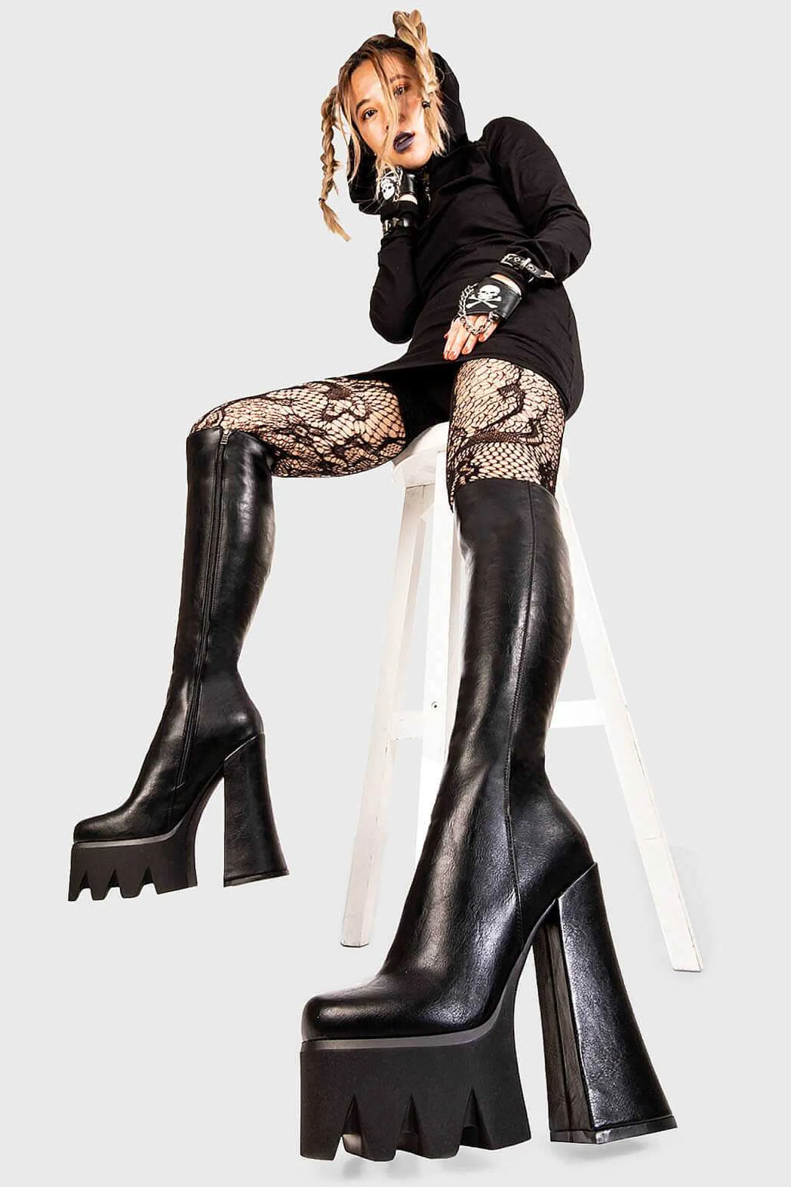 Lamoda Knee High>No Games Platform Knee High Boots