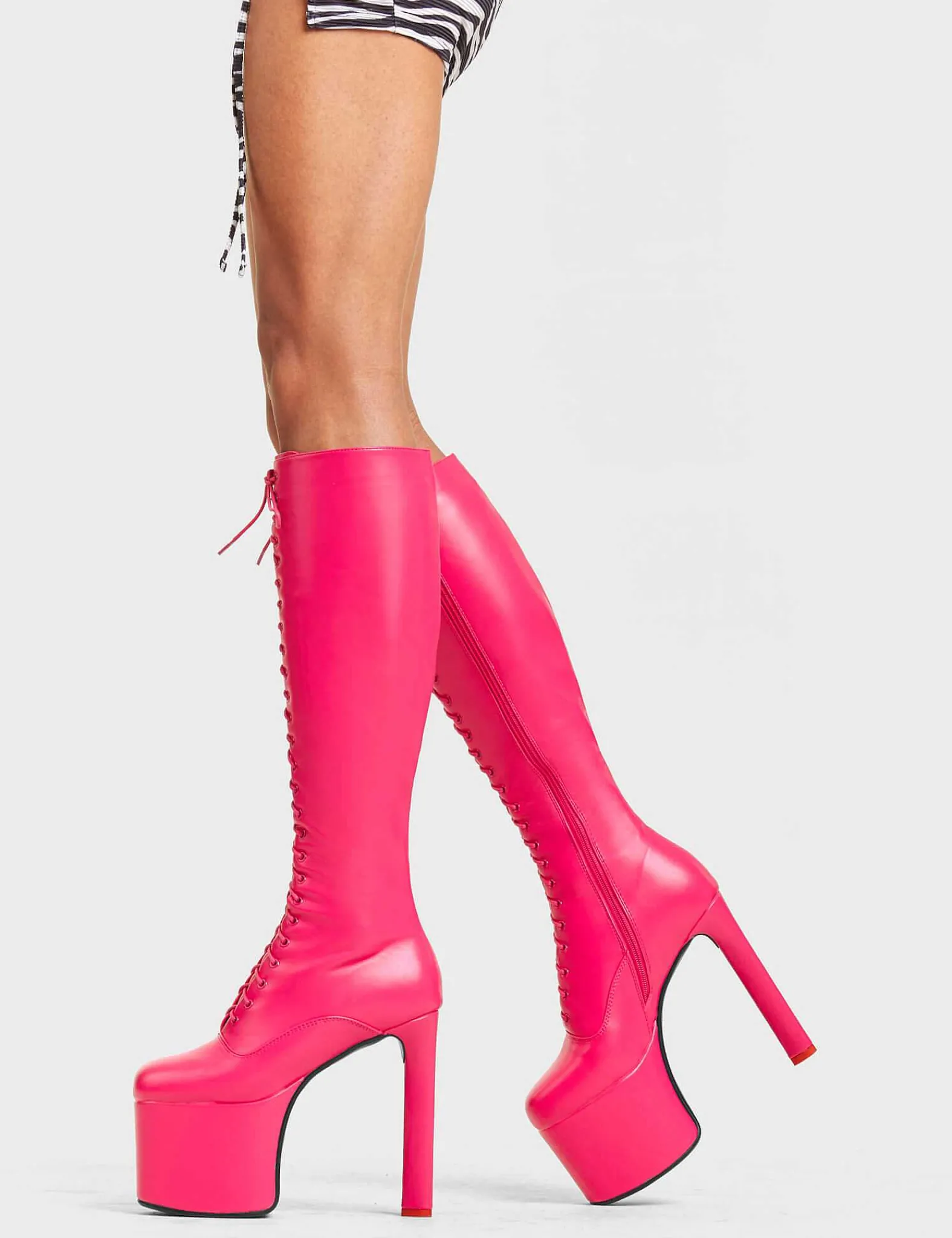 Lamoda Knee High>Nowhere To Run Platform Knee High Boots