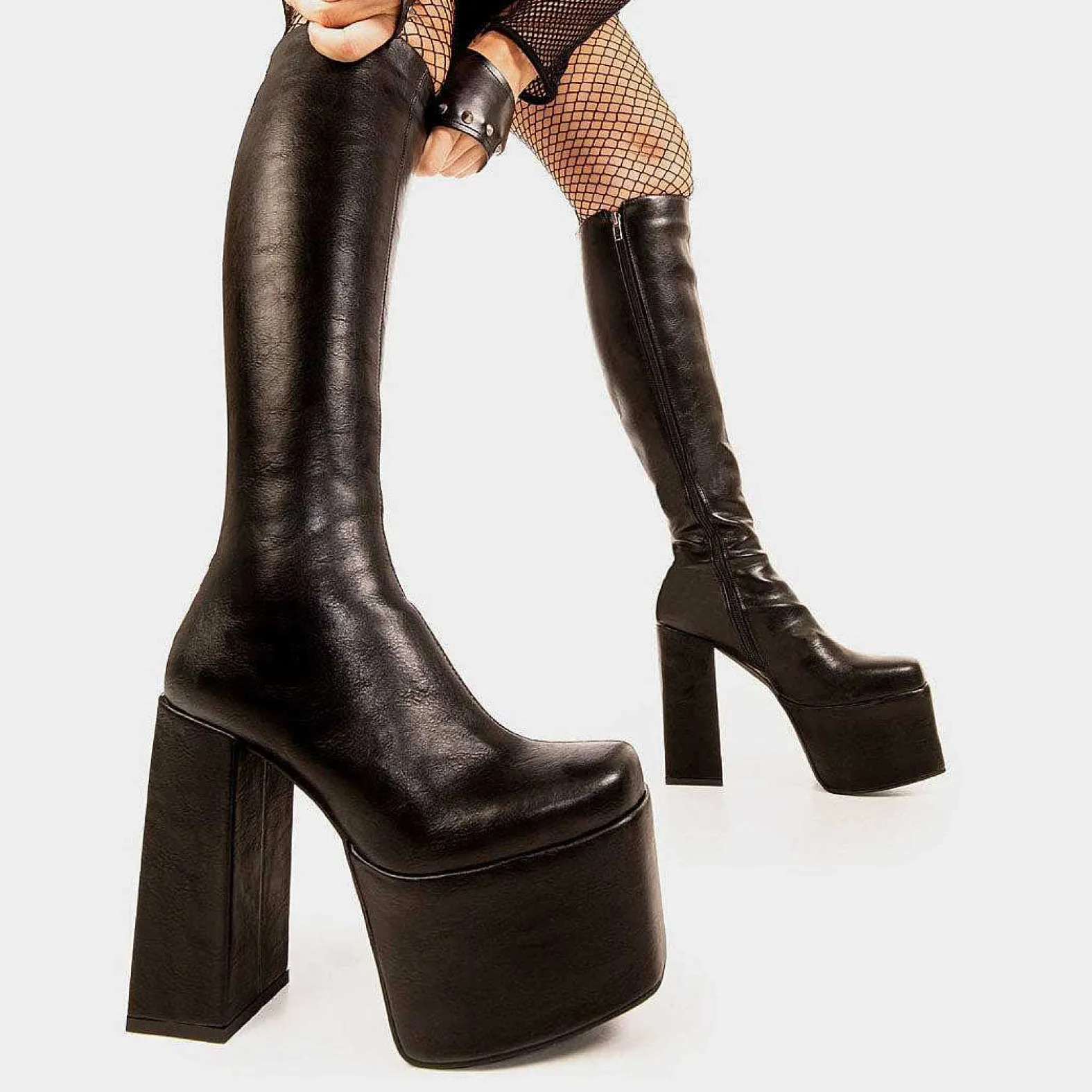 Lamoda Knee High>Obsession Wide Calf Platform Knee High Boots