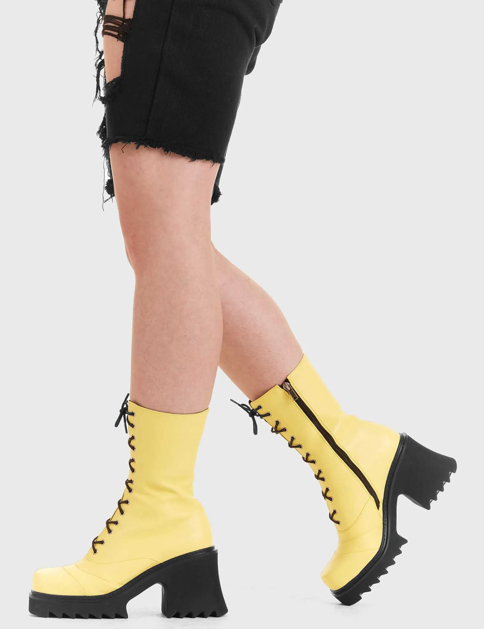Lamoda Ankle>On A Buzz Chunky Platform Ankle Boots