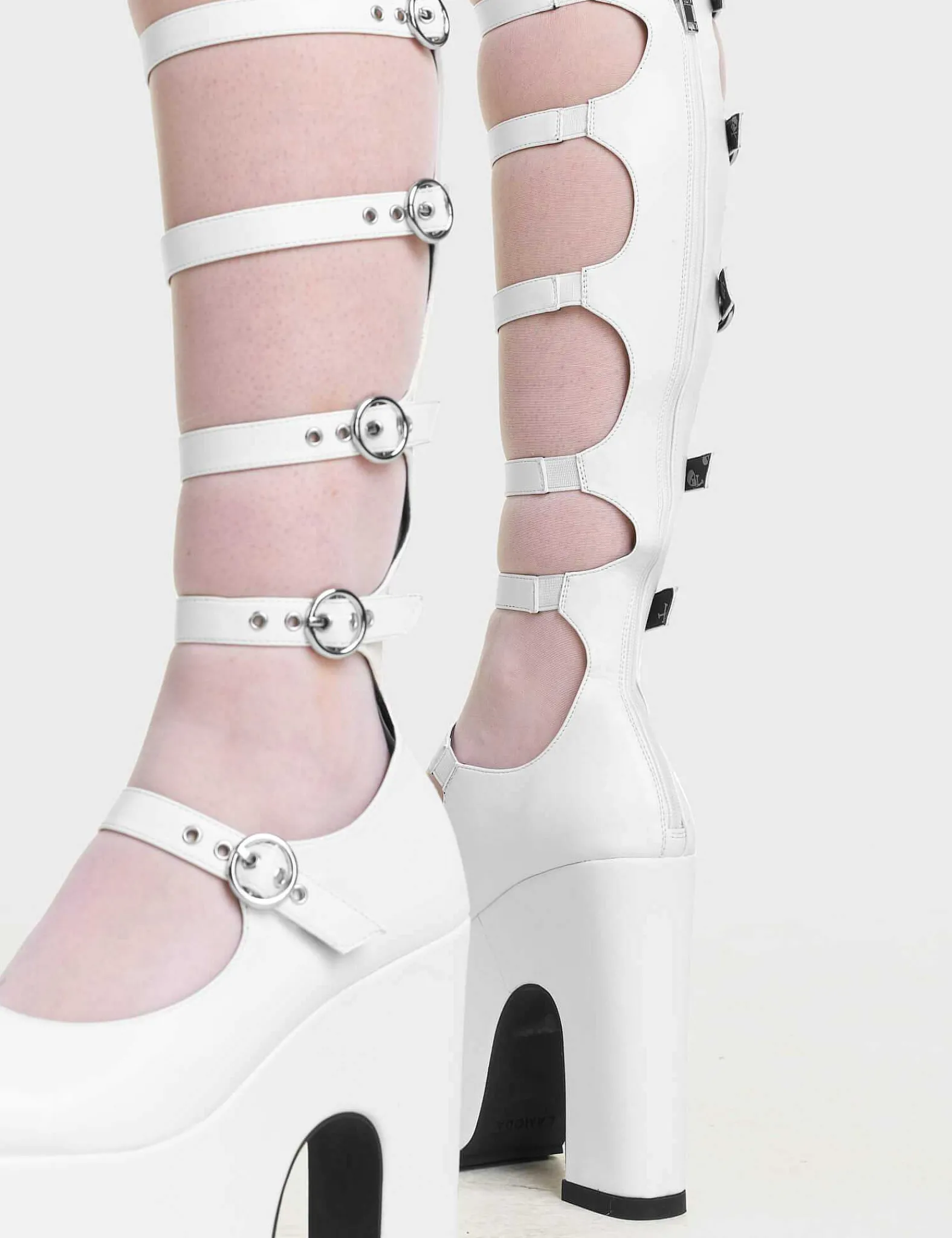 Lamoda Chunky>On A Loop Chunky Platform Knee High Boots
