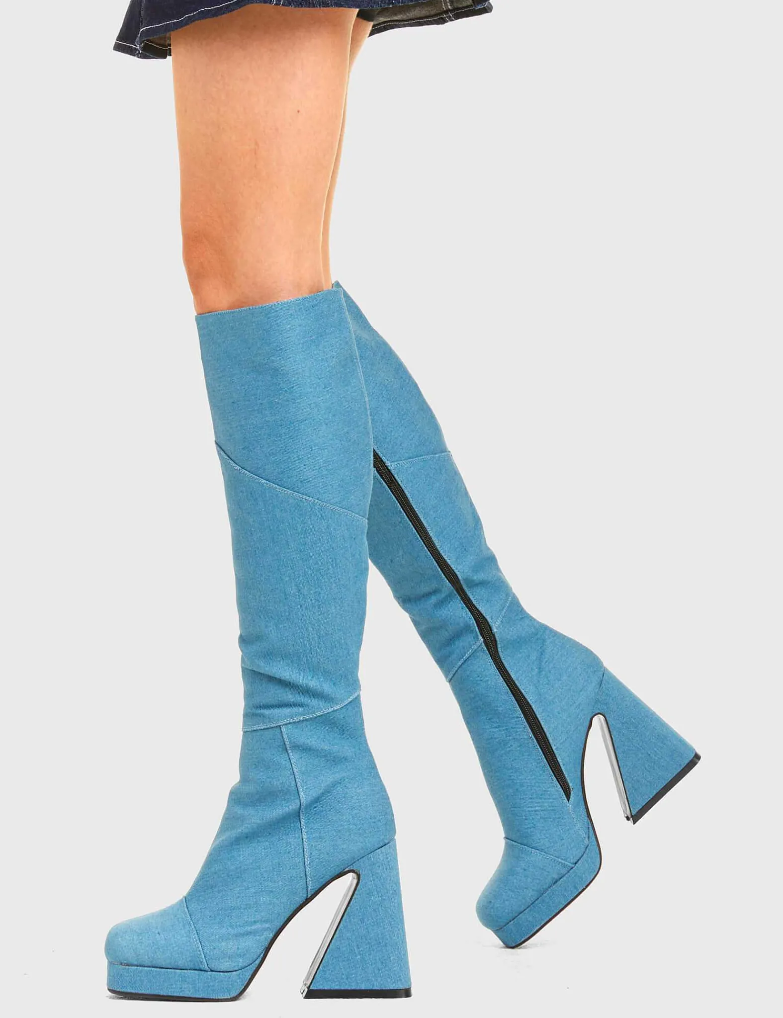 Lamoda Knee High>Override Platform Knee High Boots