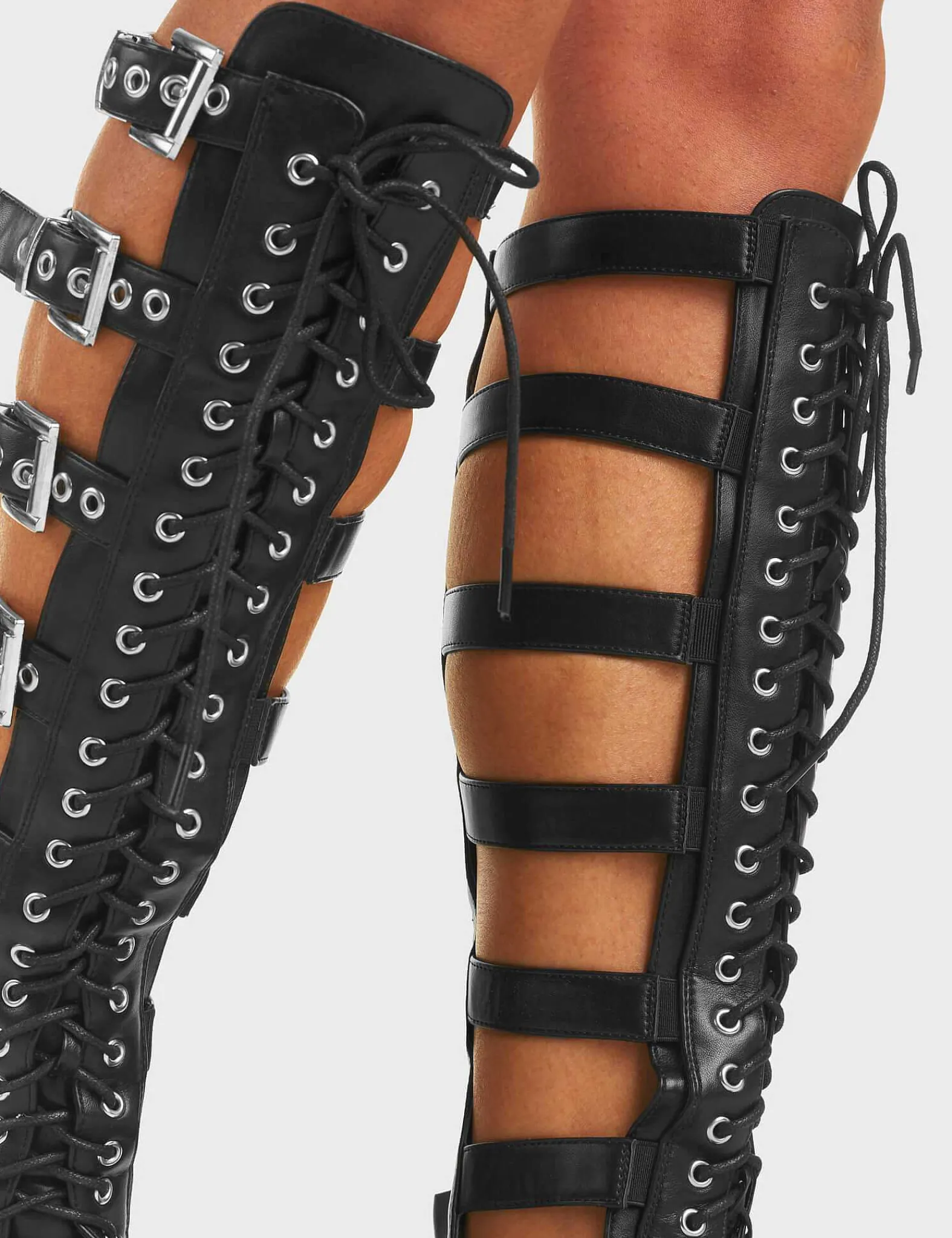 Lamoda Chunky>Peakaboo Chunky Platform Knee High Boots