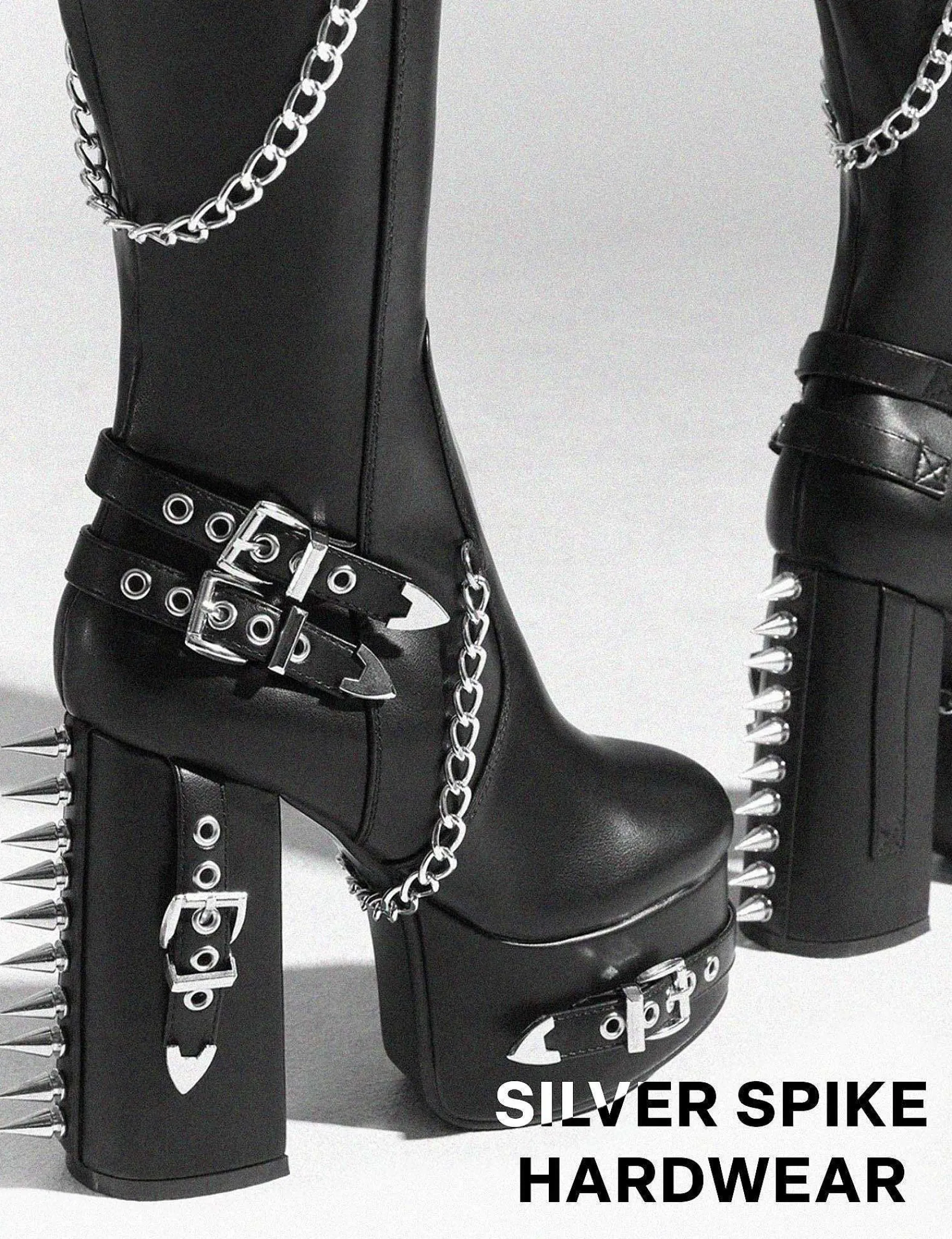 Lamoda Platform>Scream Wide Calf Platform Thigh High Boots