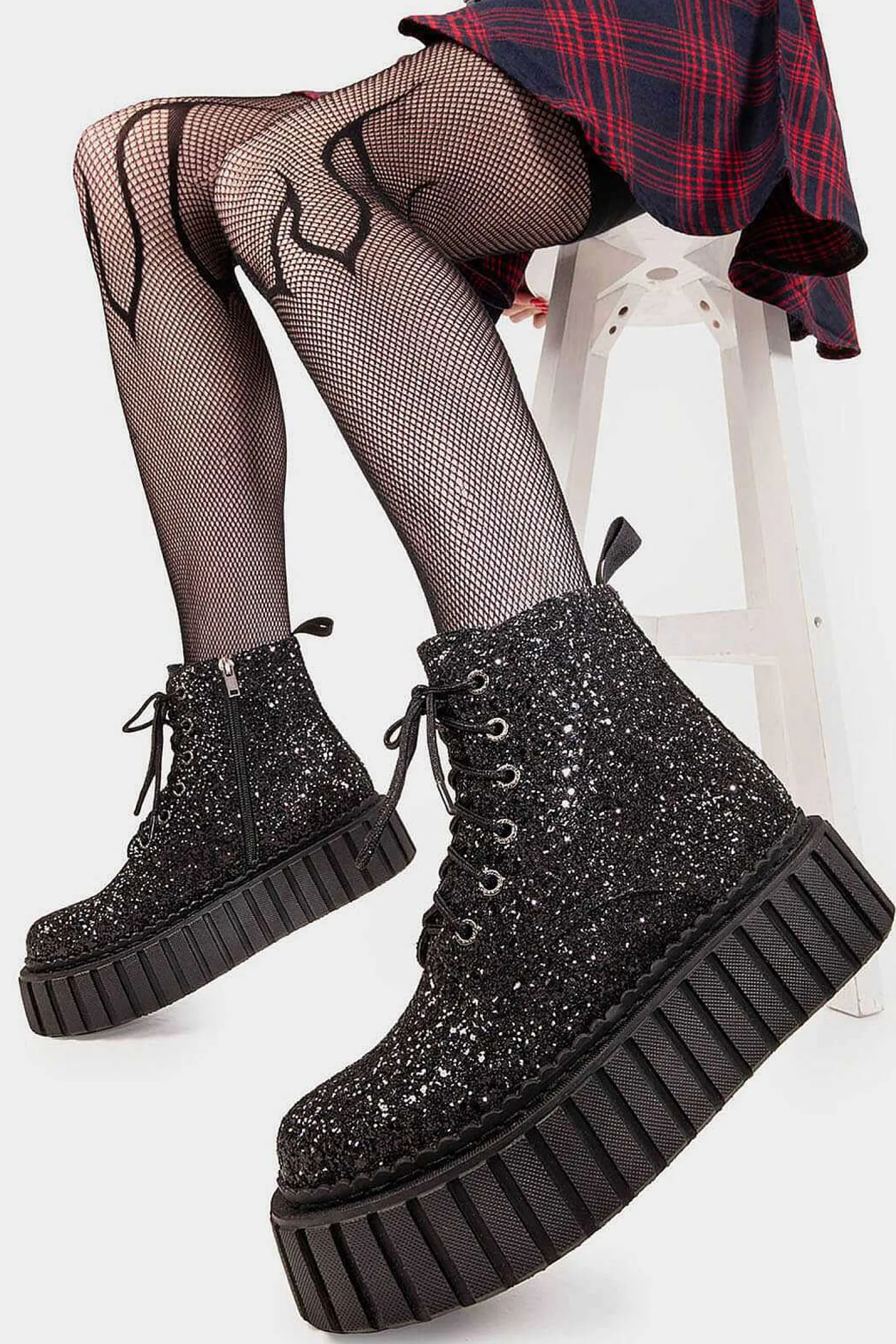 Lamoda Creepers>Shooting Star Chunky Ankle Creeper Boots