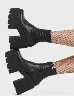 Lamoda Chunky>Switch Off Chunky Platform Ankle Boots