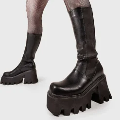 Lamoda Chunky>Tear Em' Up Chunky Platform Ankle Boots