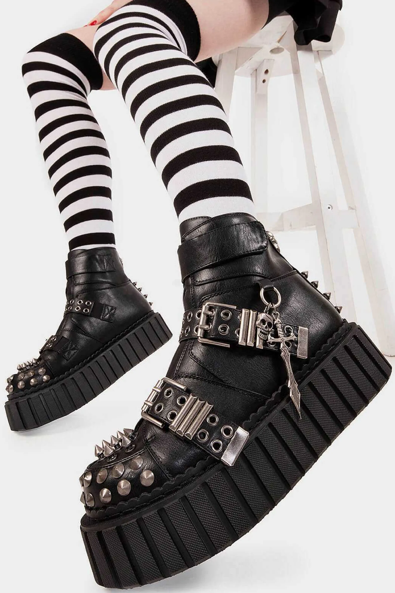 Lamoda Ankle>Virtual Insanity Chunky Ankle Creeper Boots