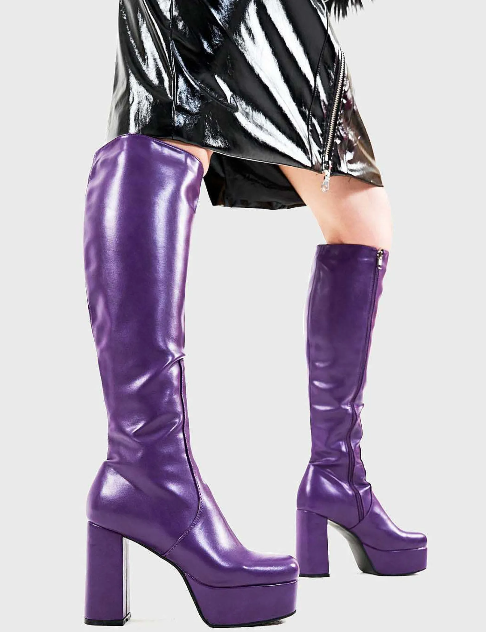 Lamoda Knee High>Whatta Showdown Platform Knee High Boots