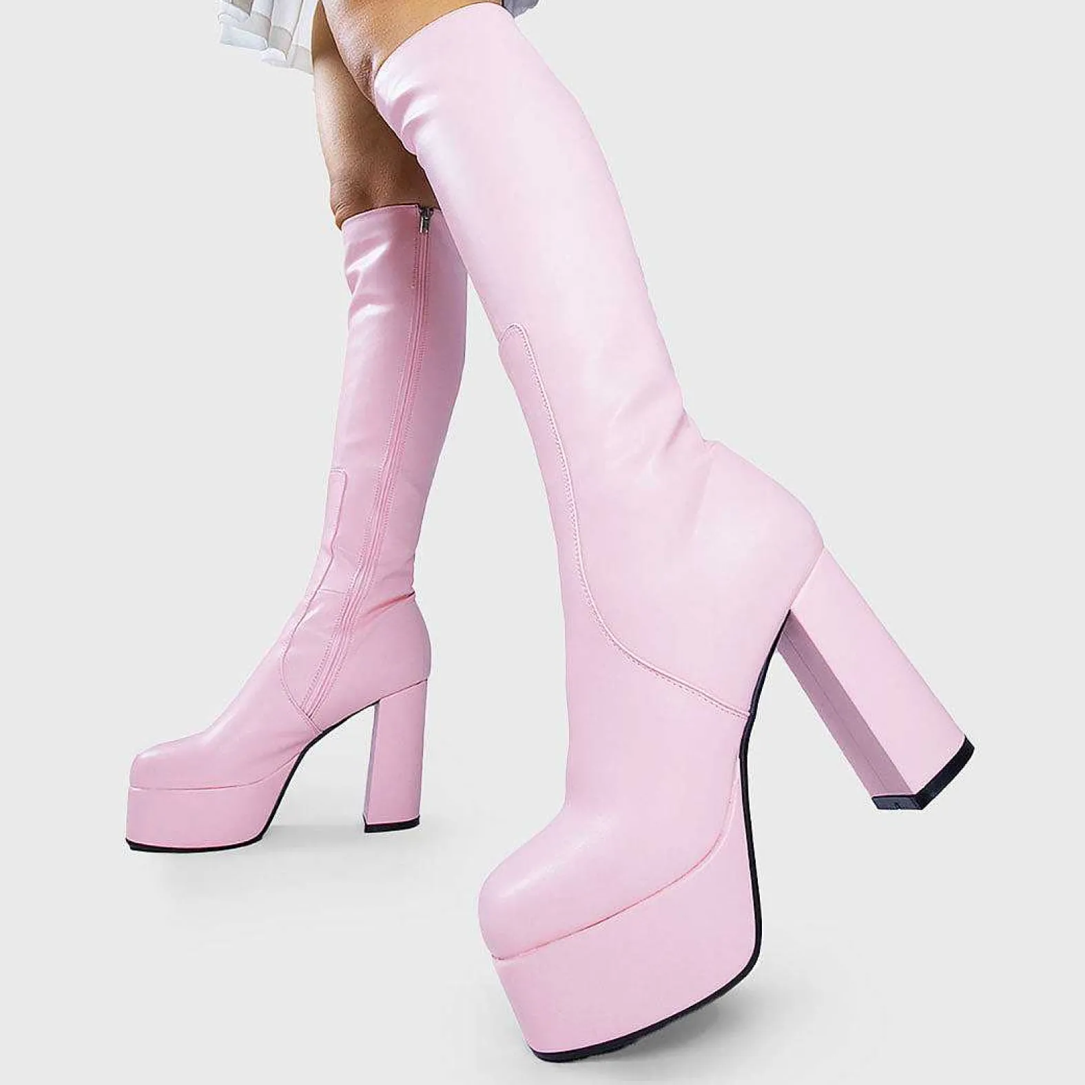 Lamoda Knee High>Whatta Showdown Platform Knee High Boots