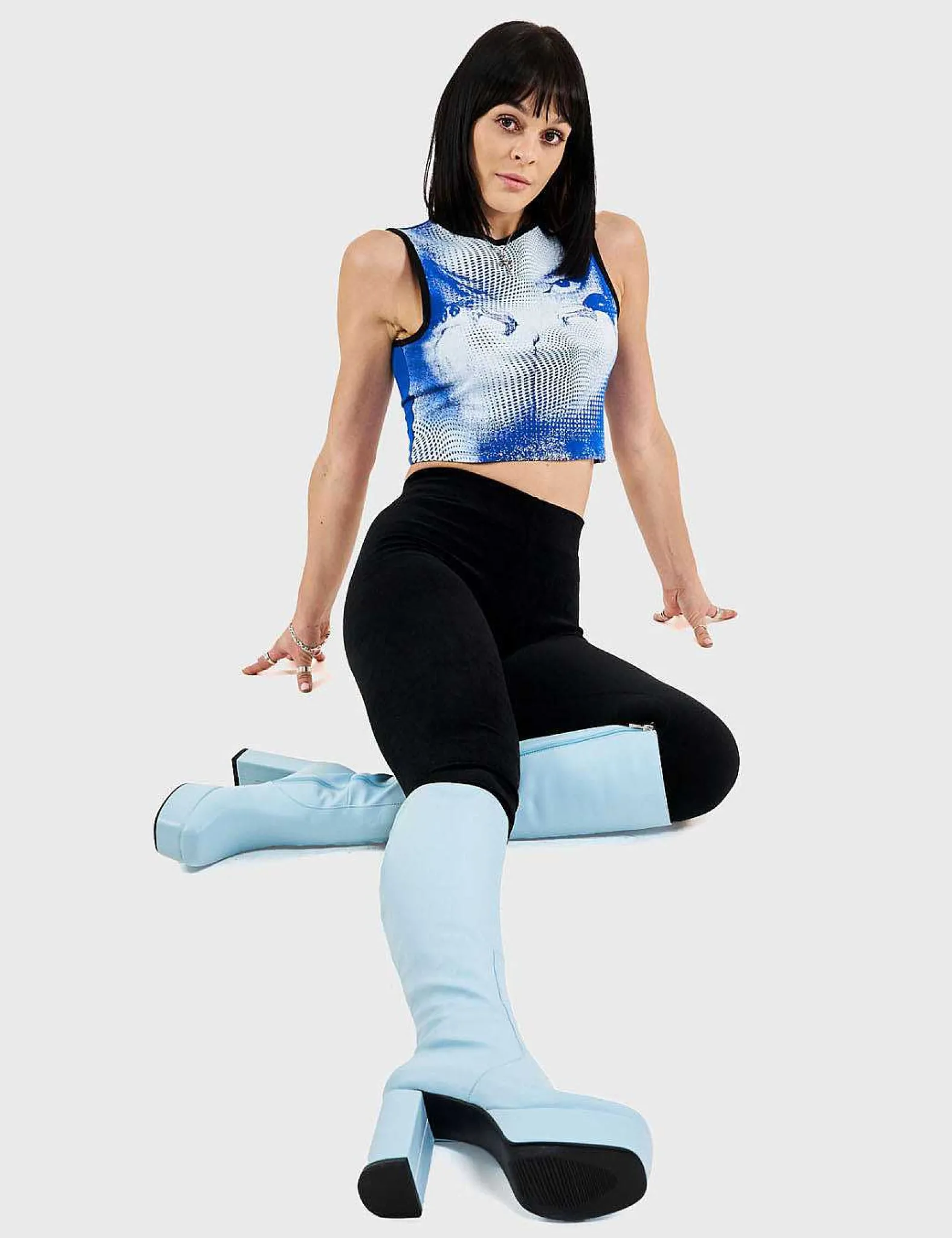 Lamoda Knee High>Whatta Showdown Platform Knee High Boots