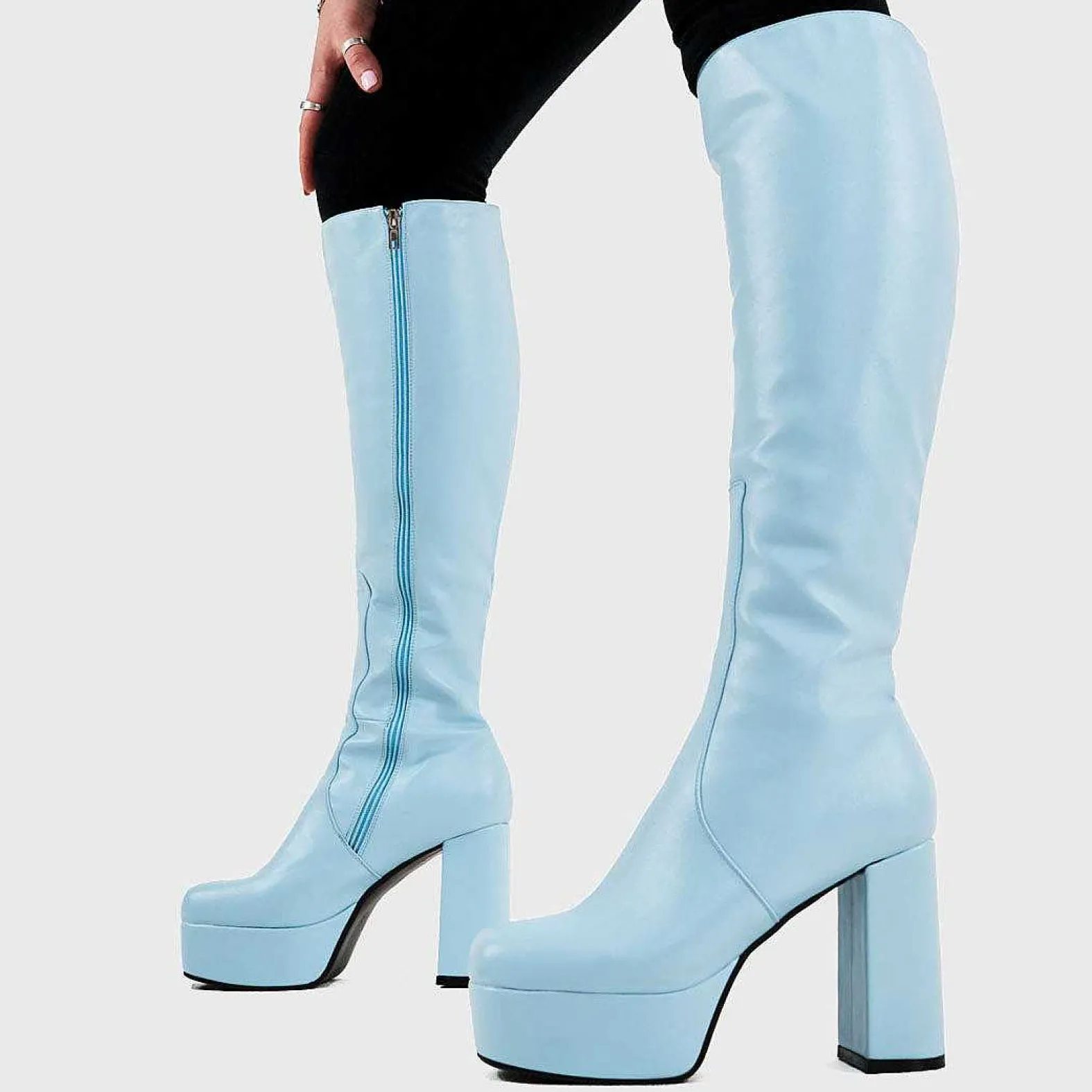 Lamoda Knee High>Whatta Showdown Platform Knee High Boots
