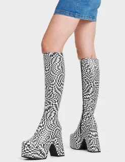 Lamoda Knee High>Willpower Platform Knee High Boots