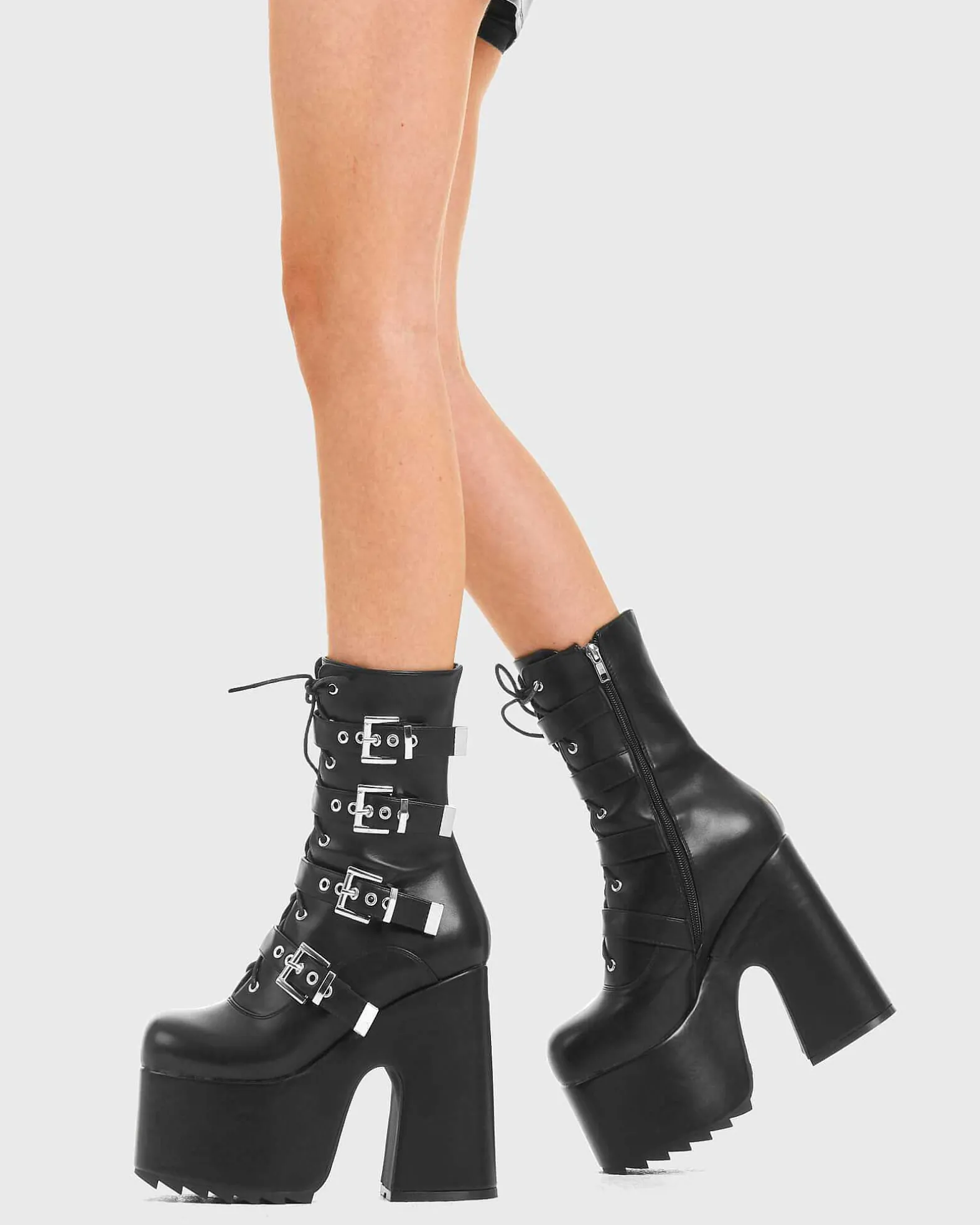 Lamoda Chunky>Work It Chunky Platform Ankle Boots